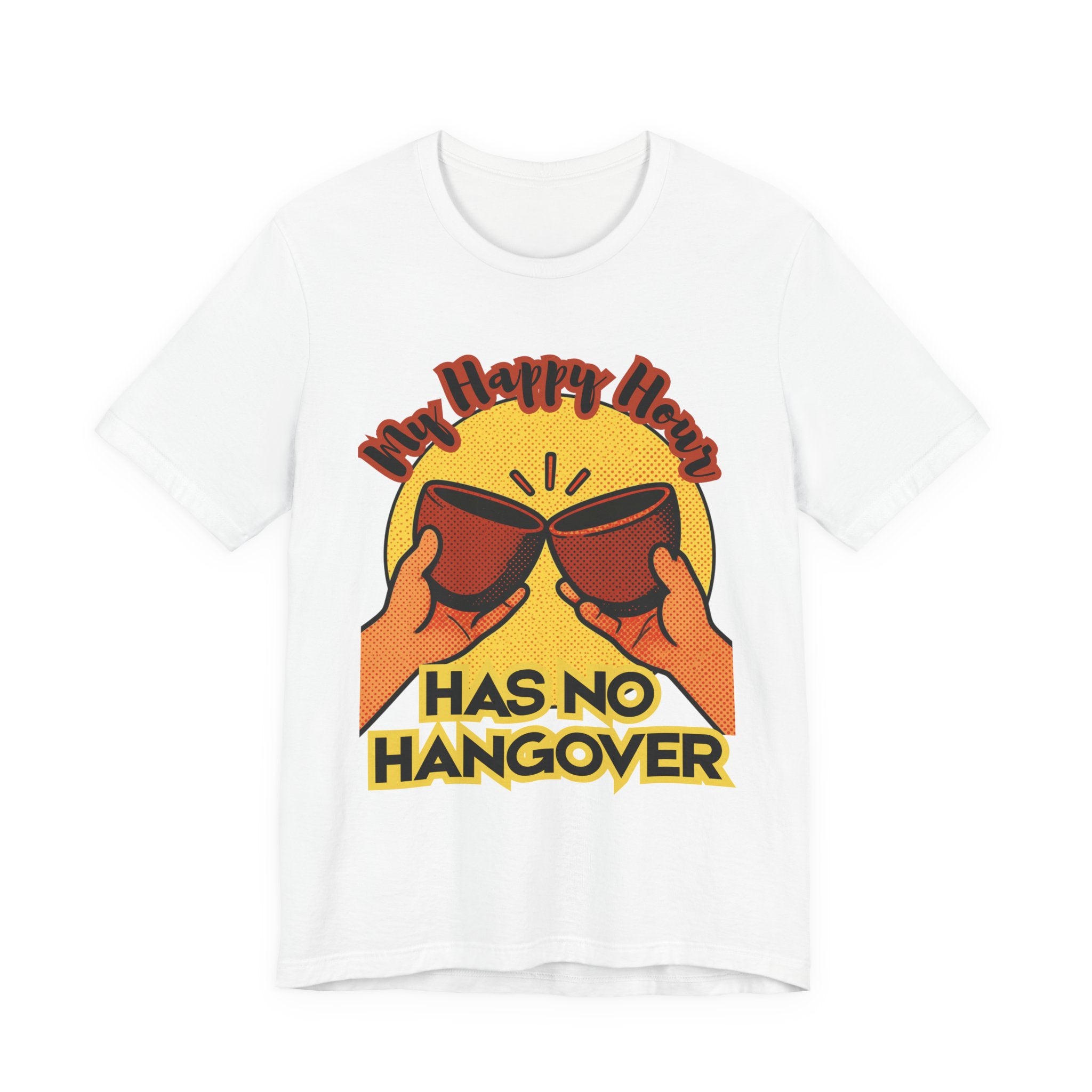 New Happy Hour Has No Hangover T-Shirt | Cheers Cocktail Graphic Tee
