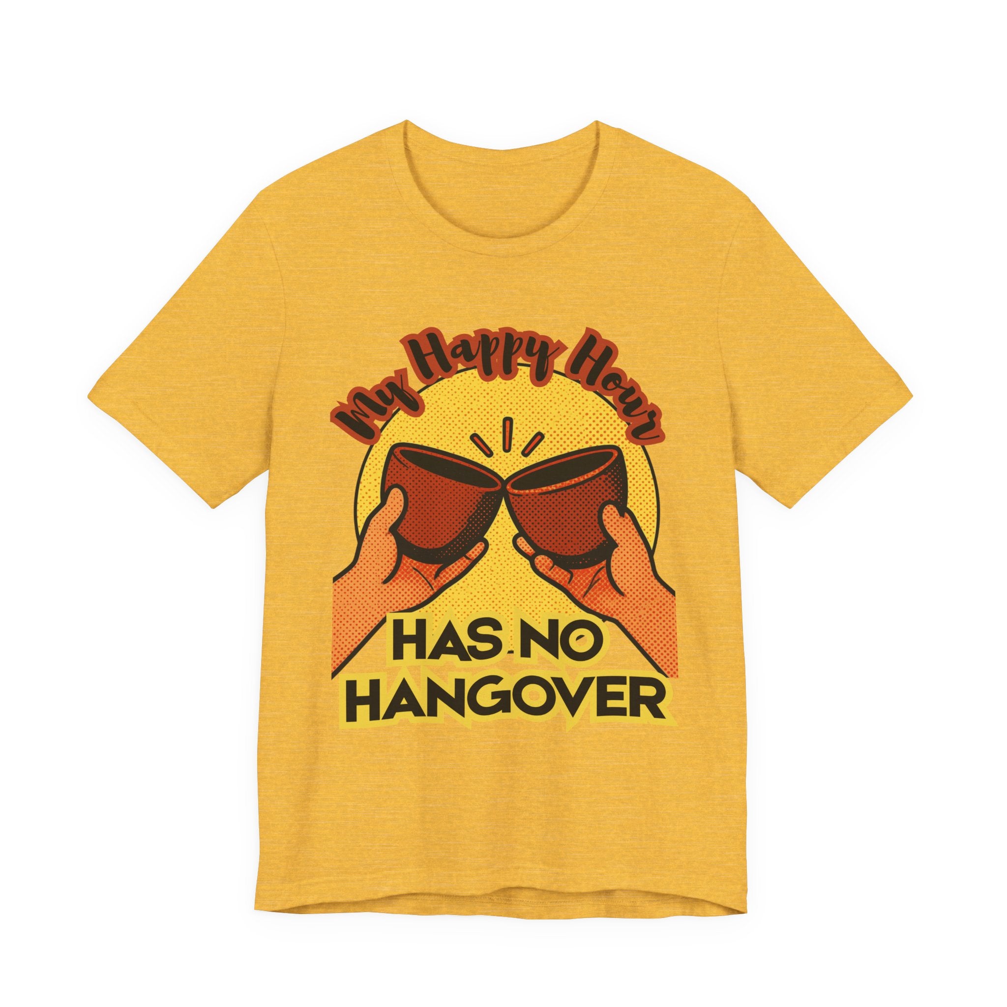 New Happy Hour Has No Hangover T-Shirt | Cheers Cocktail Graphic Tee