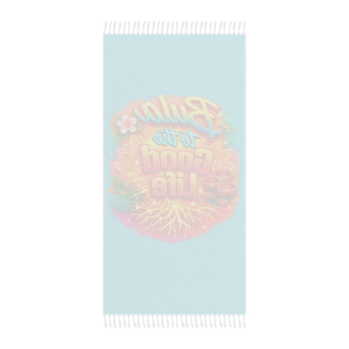 Beach Towel — "Bula to the Good Life" Tropical Boho Throw