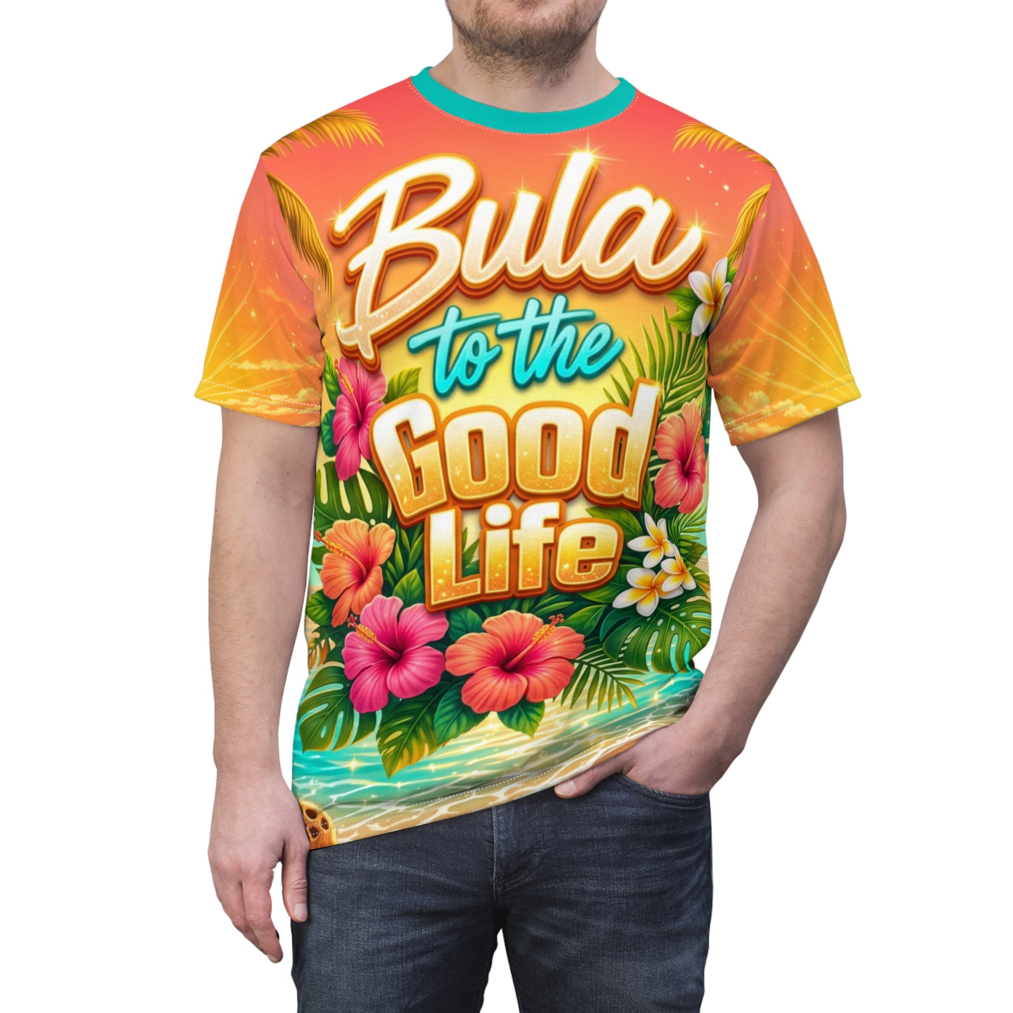 Bula to the Good Life Tropical Beach T‑Shirt