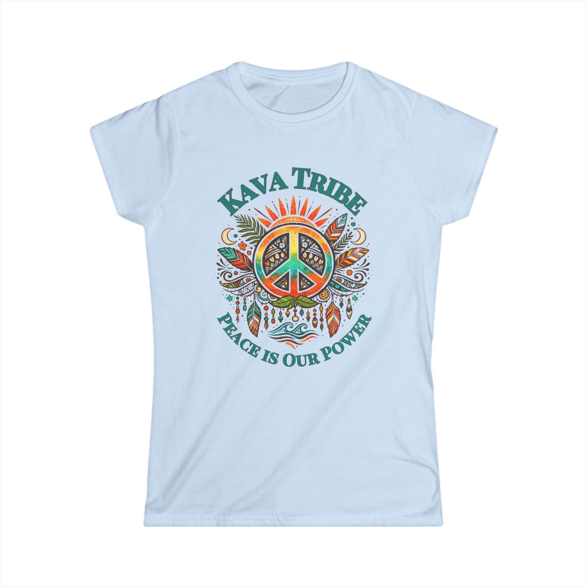 Kava Tribe Peace Graphic Tee — Women's Spiritual Boho T-Shirt