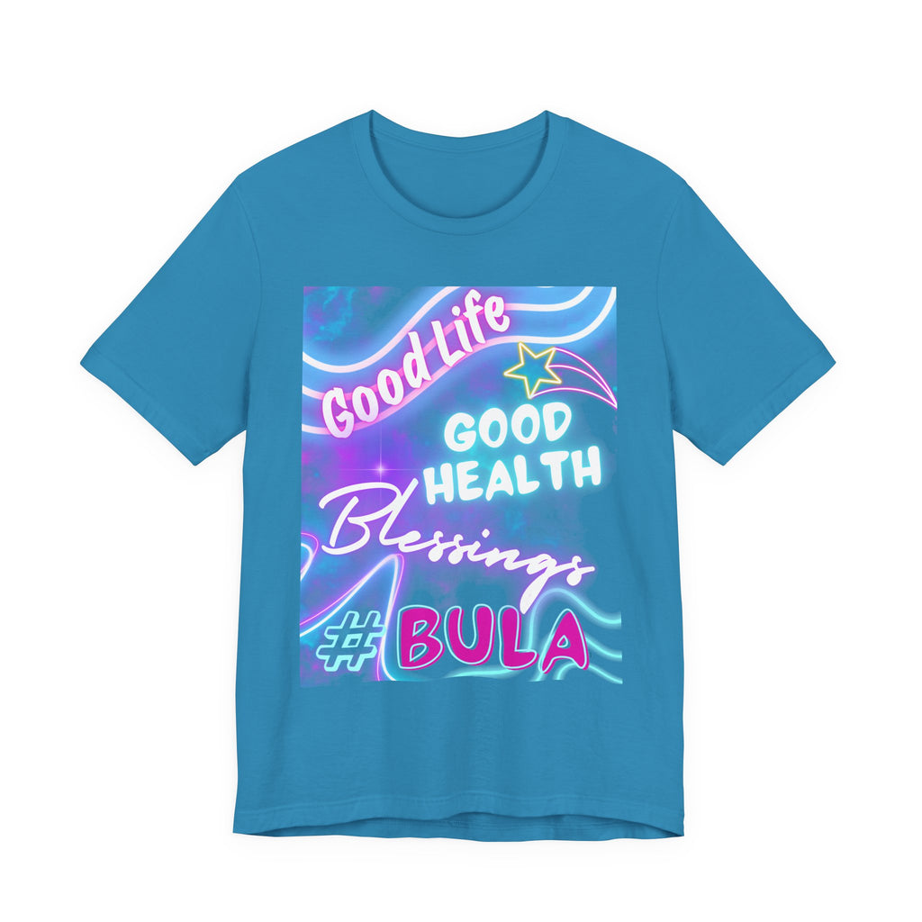 Good Life Good Health Blessings BULA Tee | Pastel Beach Vibes