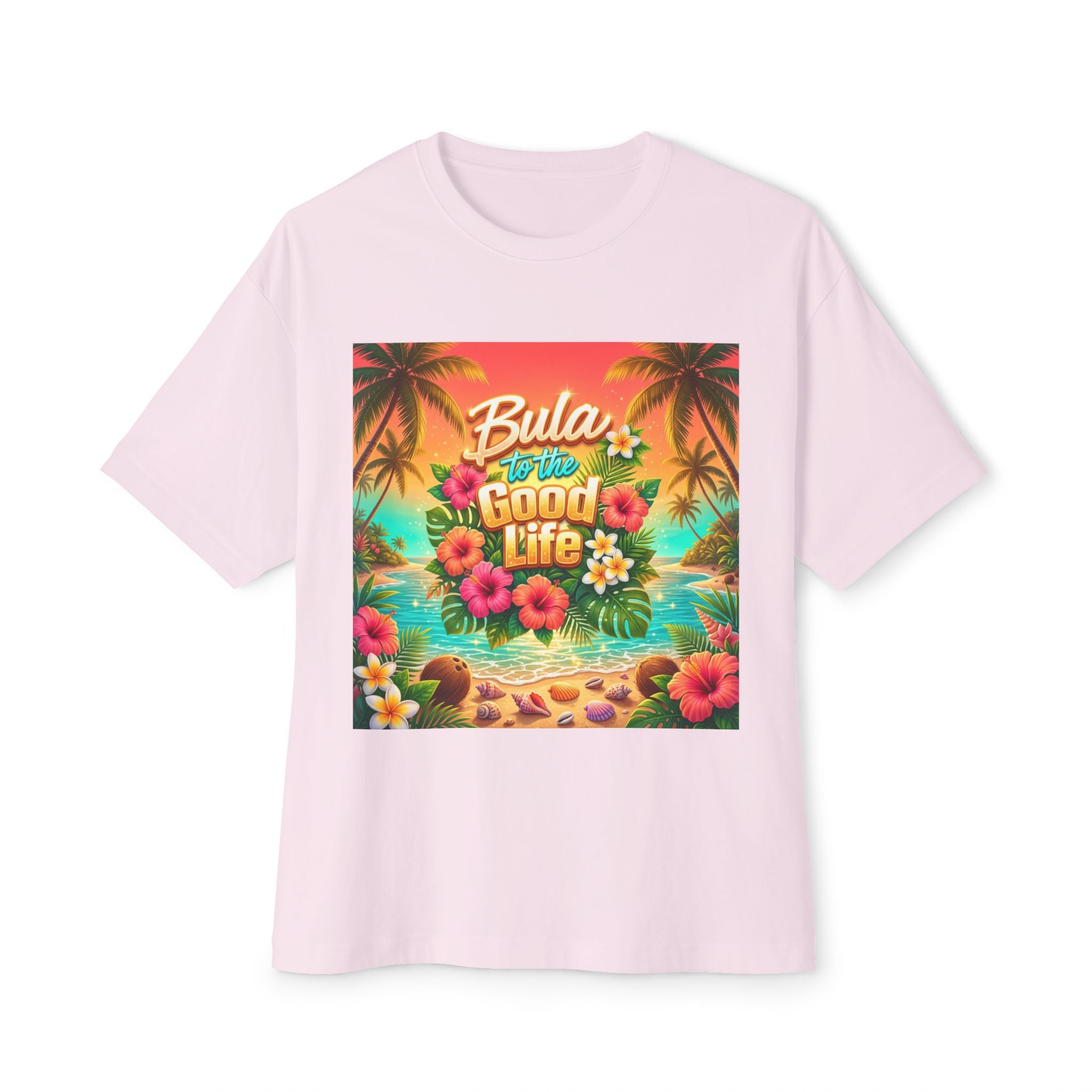 Bula to the Good Life Tropical T-Shirt — Hawaiian Beach Floral Vacation Tee
