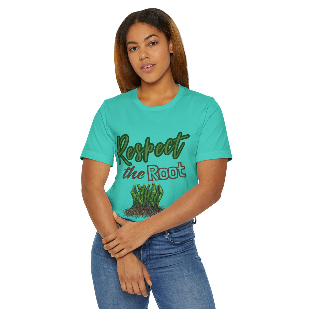 Respect the Root T-Shirt | Tree Roots Illustration, Nature Conservation