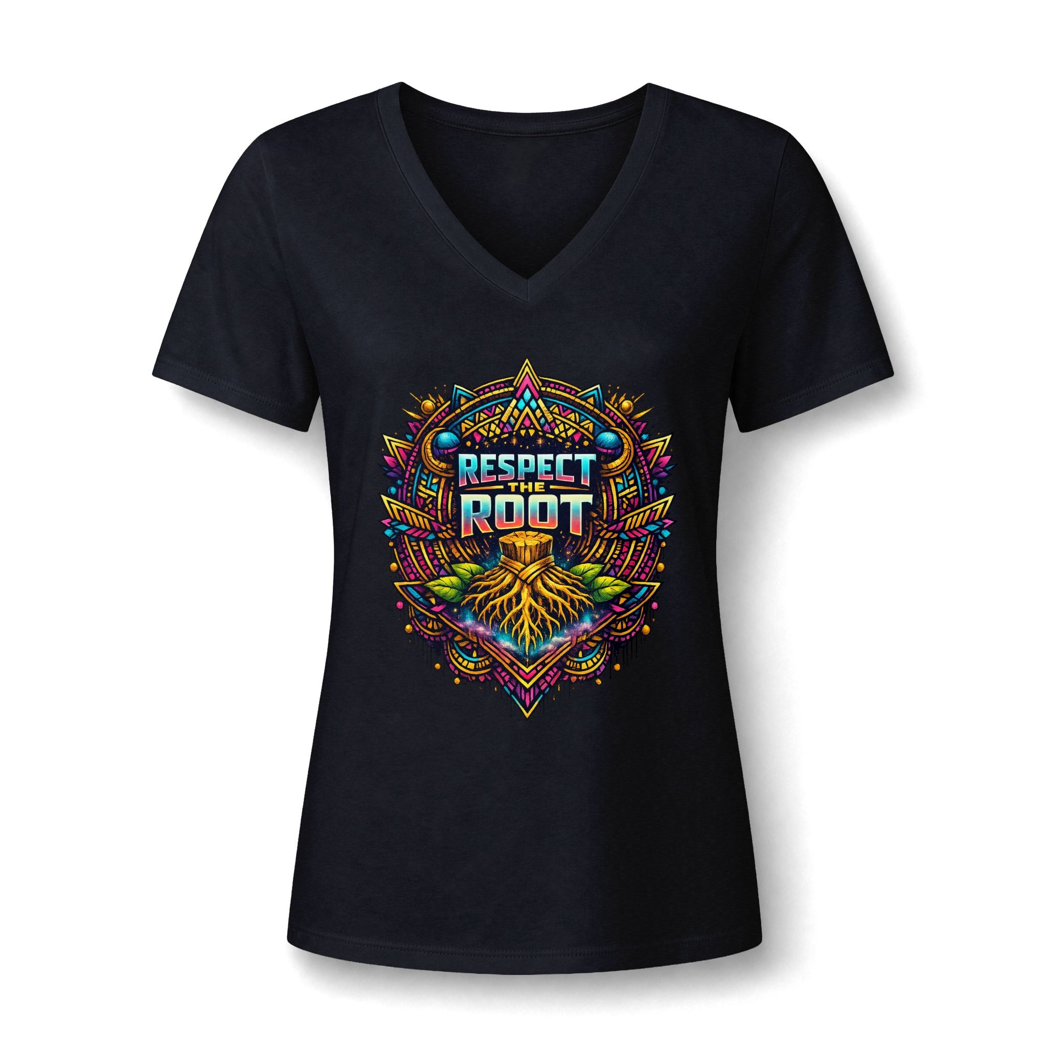 Respect the Root V-Neck Tee