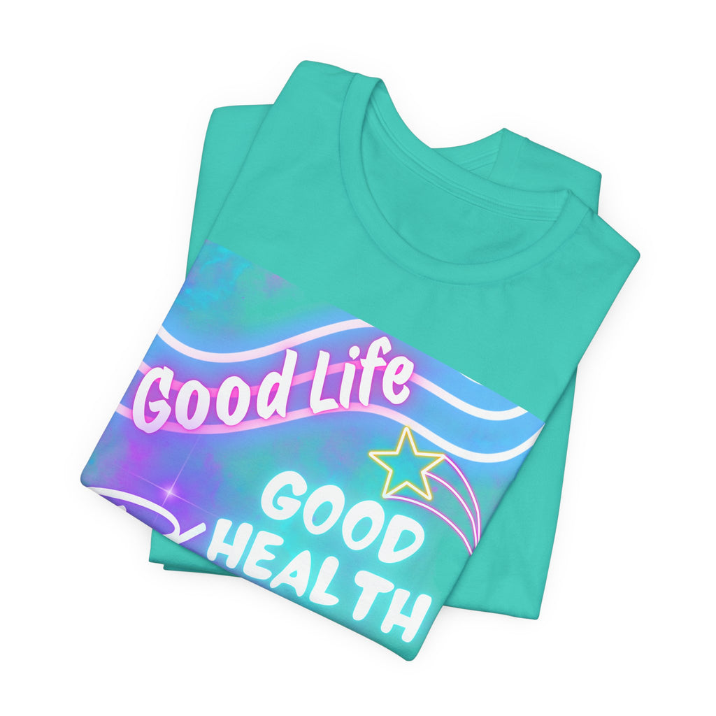 Good Life Good Health Blessings BULA Tee | Pastel Beach Vibes