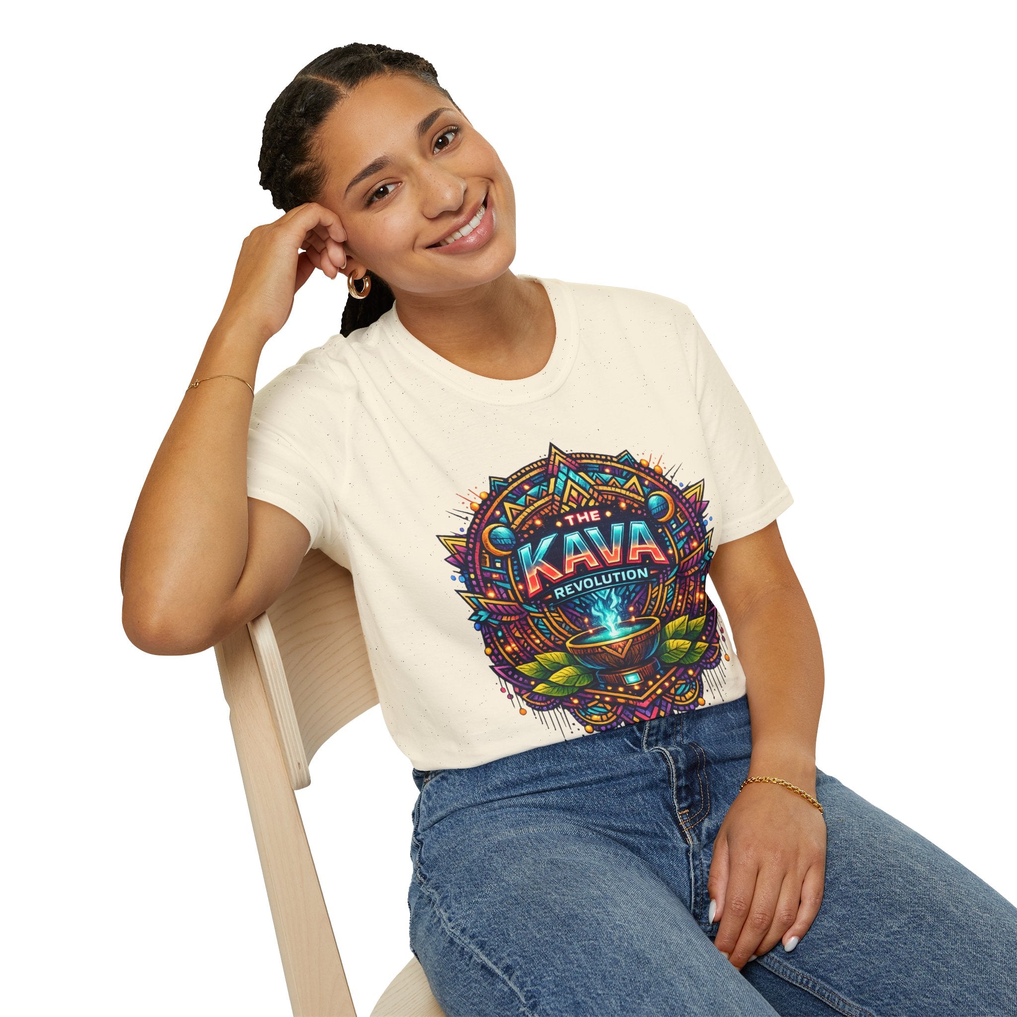 Kava Revolution T-Shirt — Psychedelic Tribal Kava Cup Design