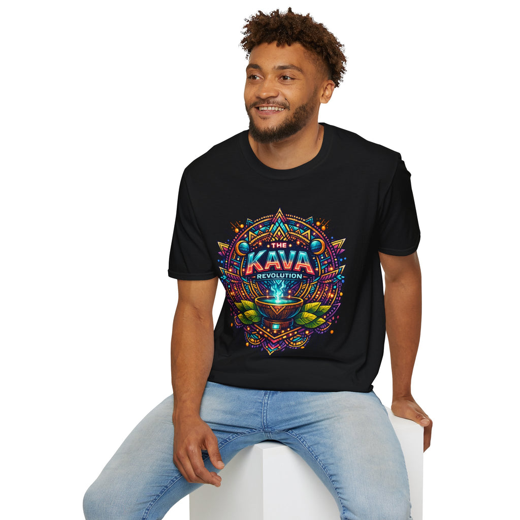 Kava Revolution T-Shirt — Psychedelic Tribal Kava Cup Design