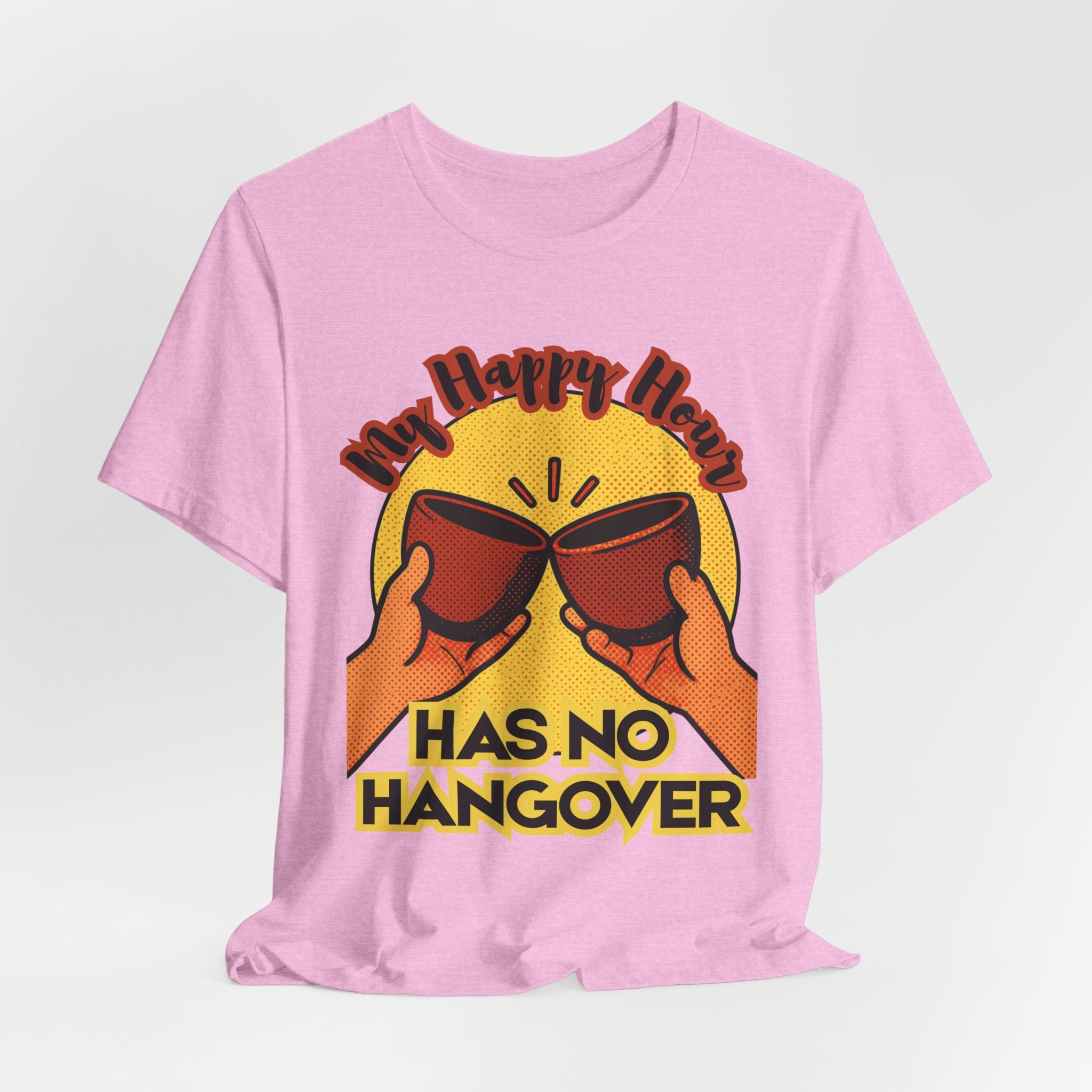 New Happy Hour Has No Hangover T-Shirt | Cheers Cocktail Graphic Tee