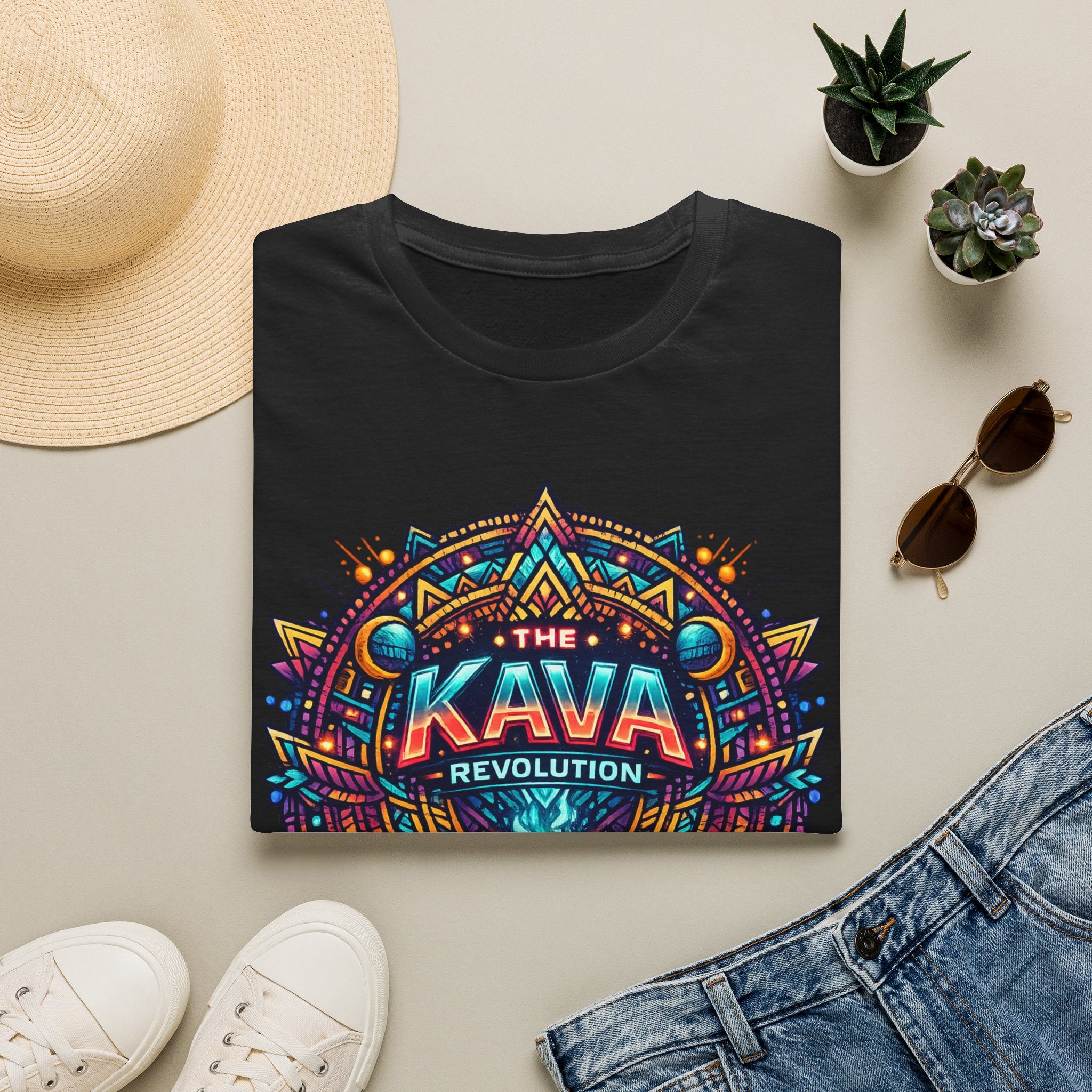 Kava Revolution T-Shirt — Psychedelic Tribal Kava Cup Design