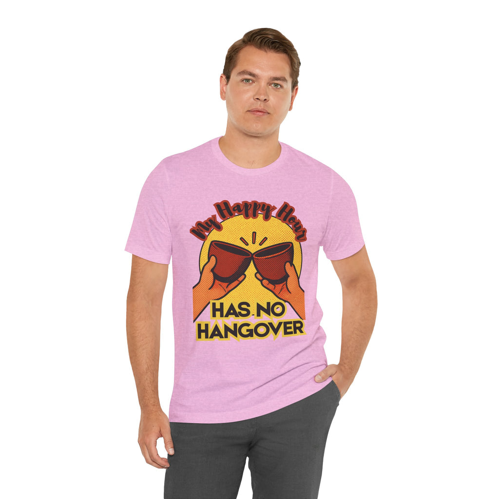 New Happy Hour Has No Hangover T-Shirt | Cheers Cocktail Graphic Tee