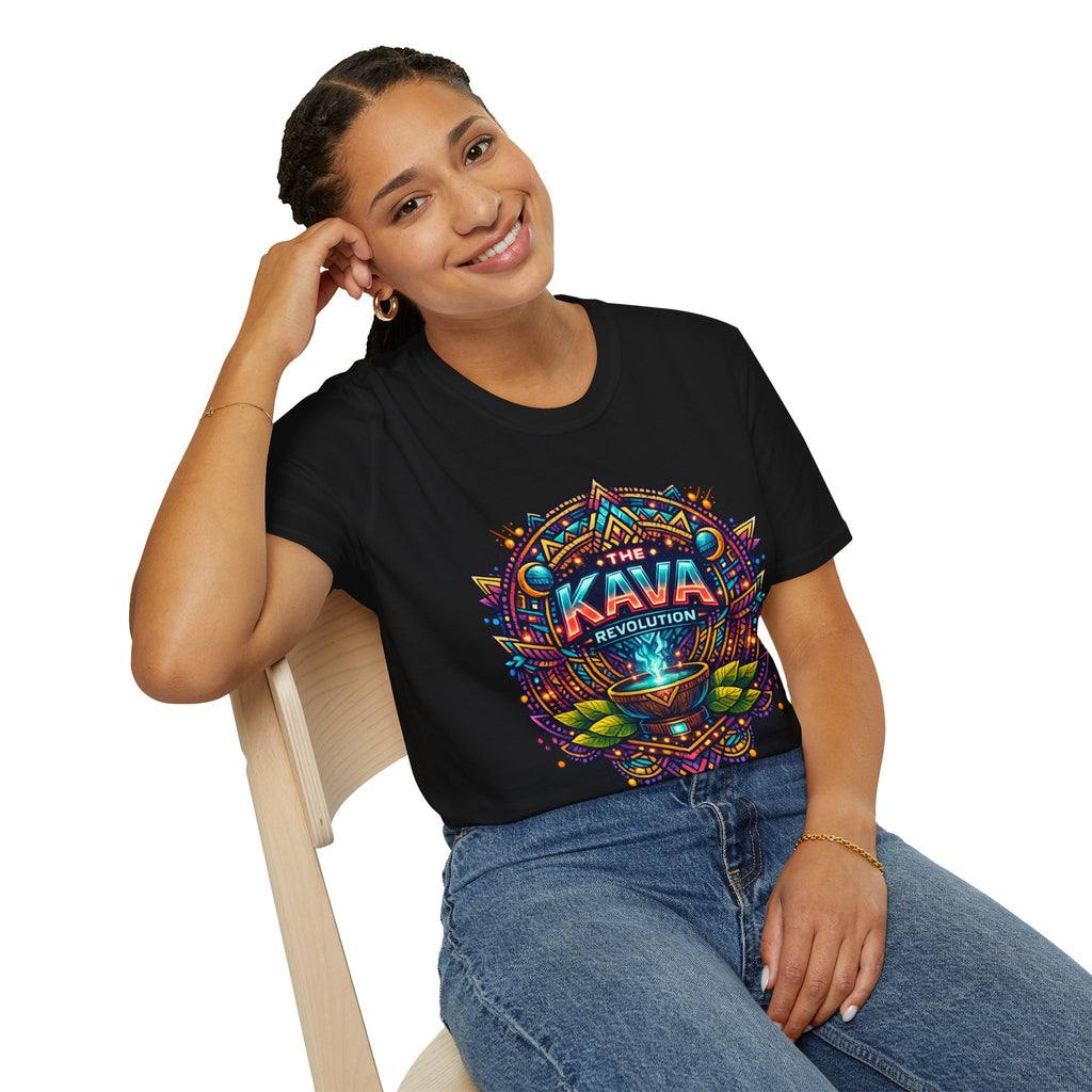 Kava Revolution T-Shirt — Psychedelic Tribal Kava Cup Design