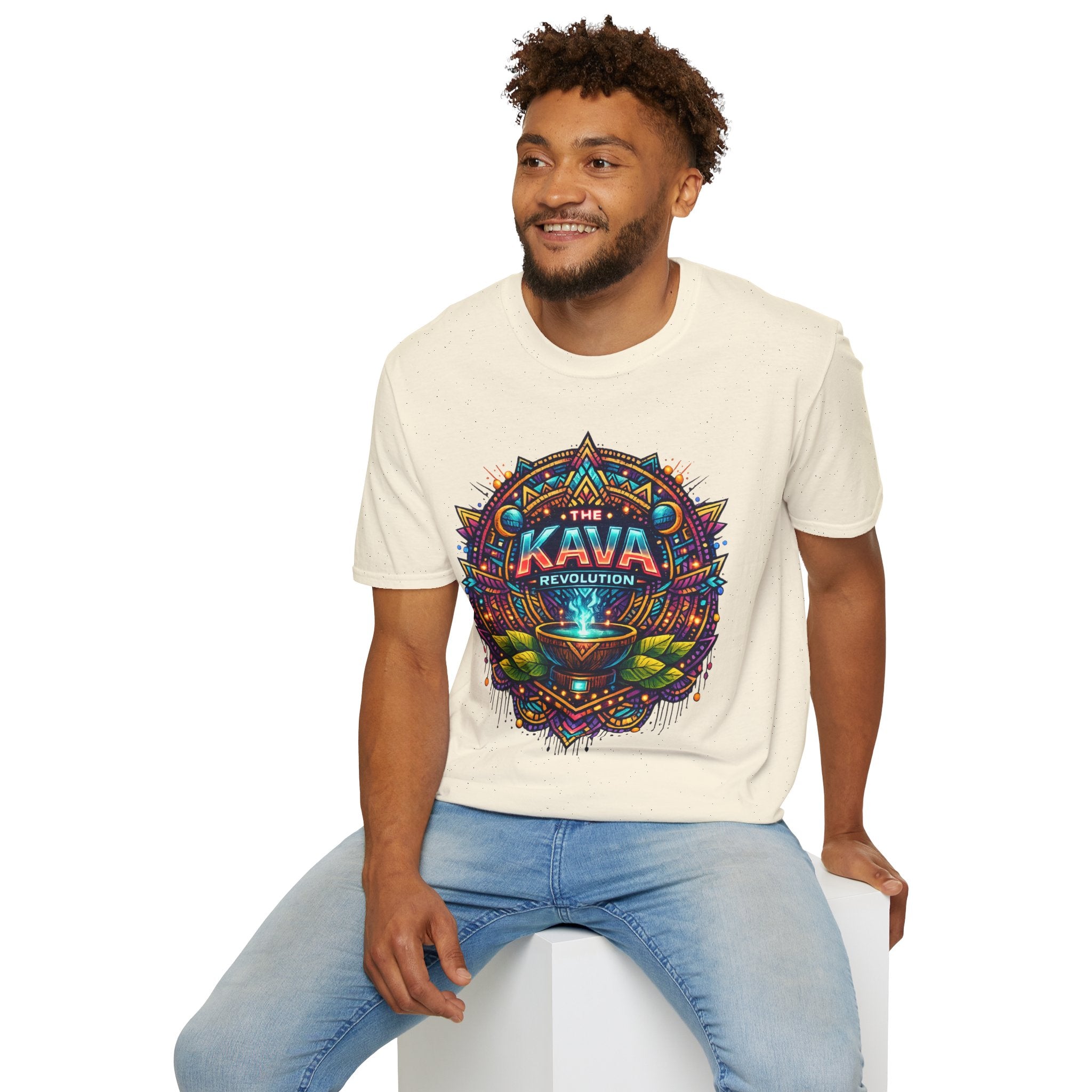 Kava Revolution T-Shirt — Psychedelic Tribal Kava Cup Design