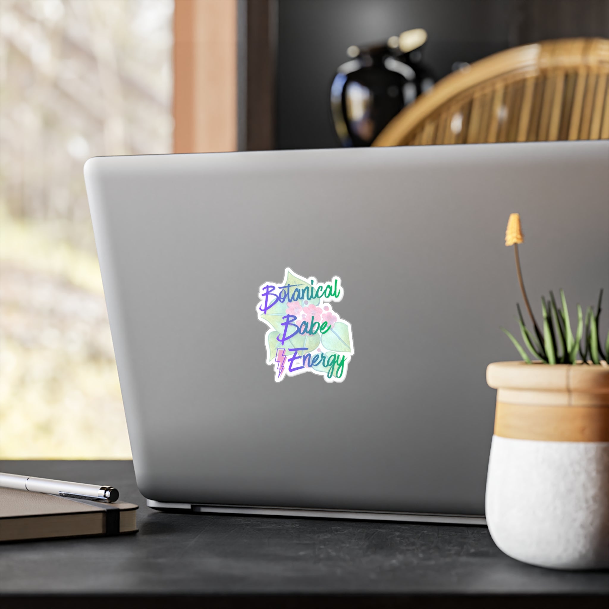 Botanical Babe Energy Sticker | Kiss-Cut Vinyl Decal