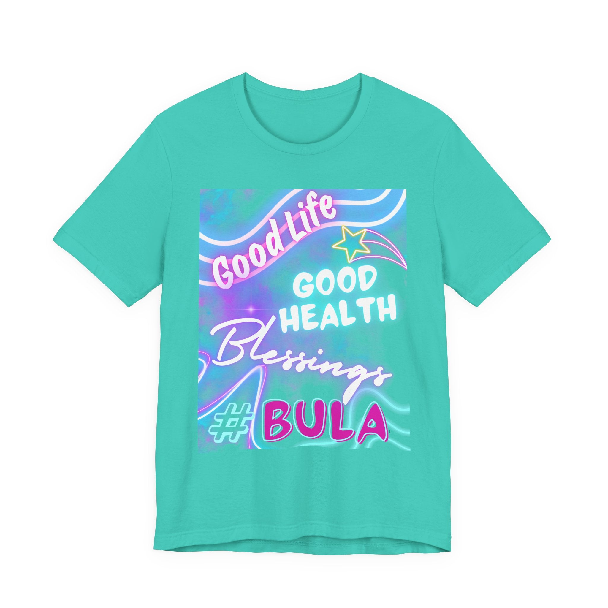 Good Life Good Health Blessings BULA Tee | Pastel Beach Vibes
