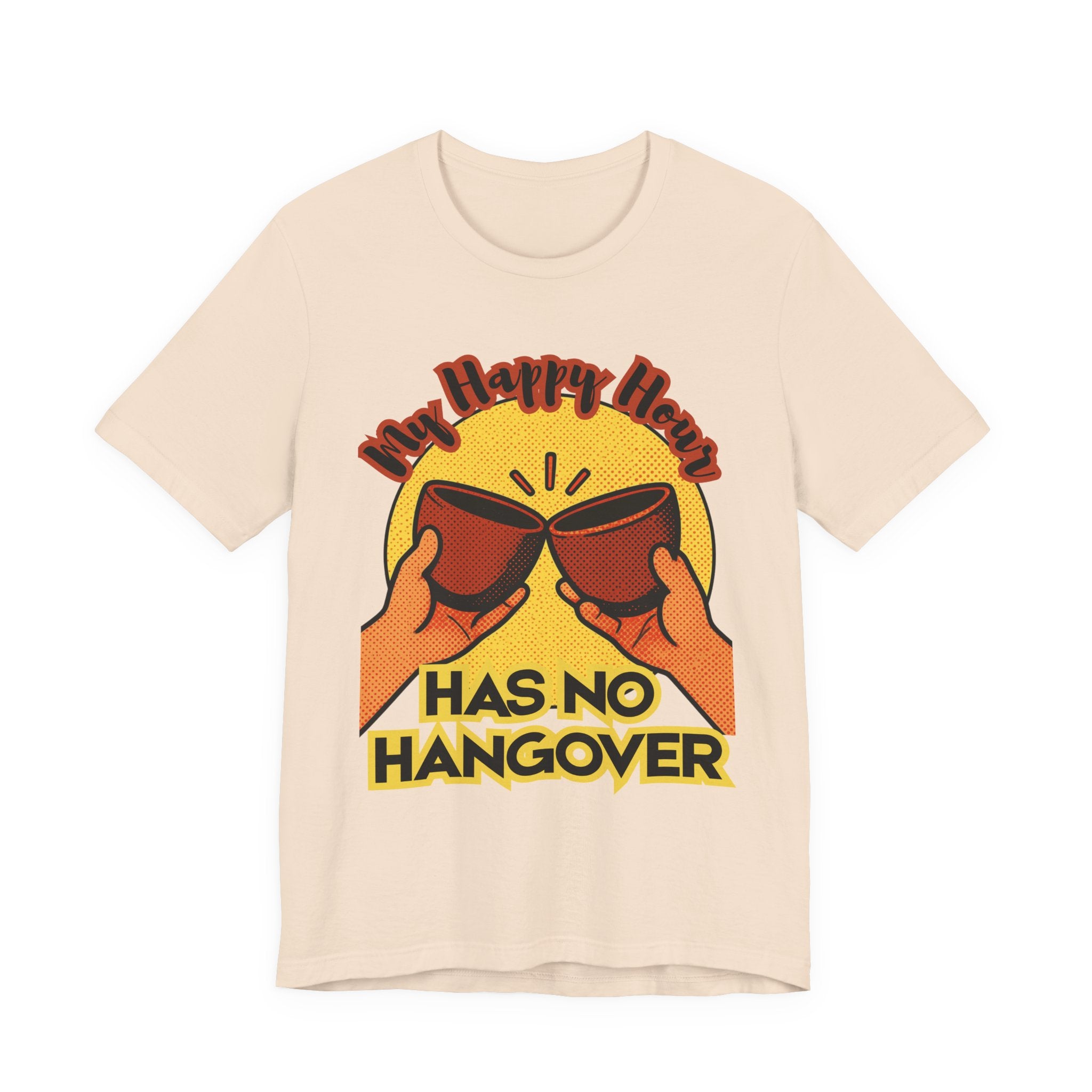 New Happy Hour Has No Hangover T-Shirt | Cheers Cocktail Graphic Tee