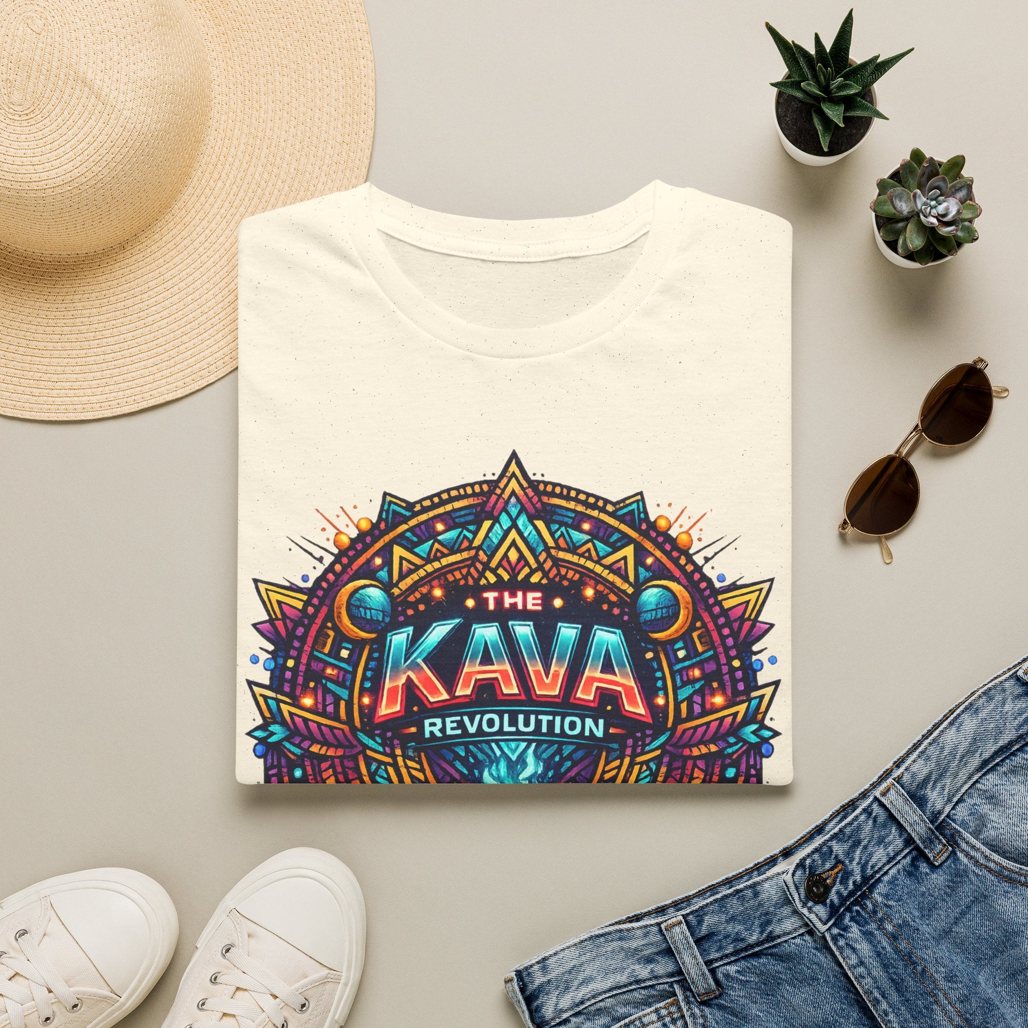 Kava Revolution T-Shirt — Psychedelic Tribal Kava Cup Design