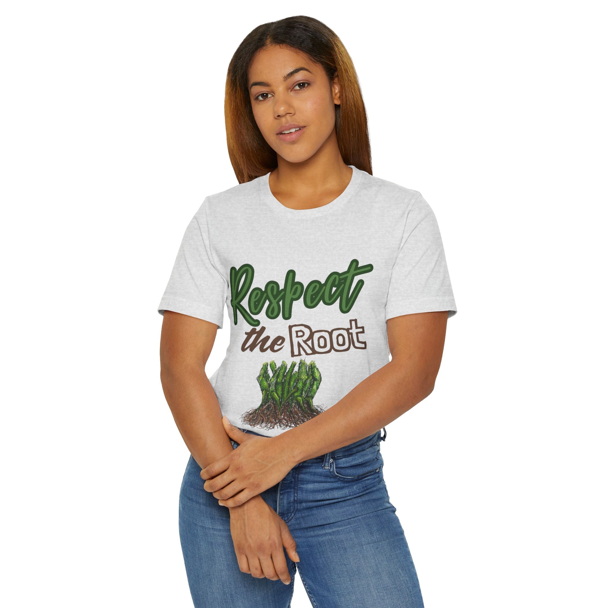 Respect the Root T-Shirt | Tree Roots Illustration, Nature Conservation
