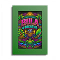 Bula & Breathe Tropical Neon Poster