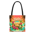 Tote Bag — "Bula to the Good Life" Tropical Hibiscus Beach Tote