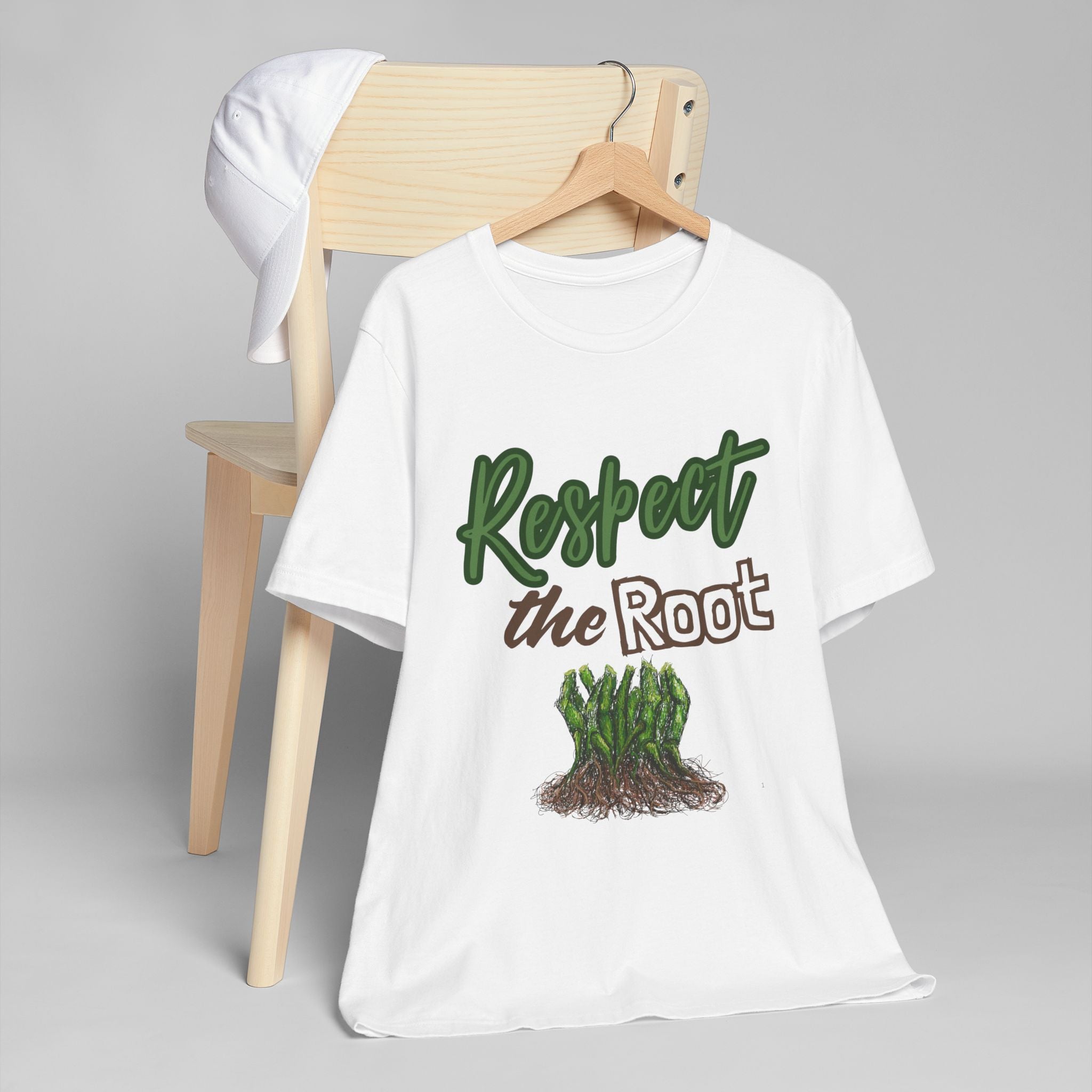 Respect the Root T-Shirt | Tree Roots Illustration, Nature Conservation