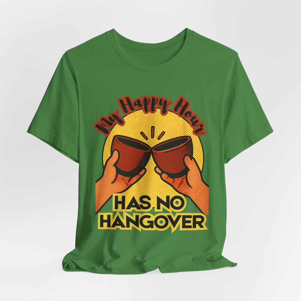 New Happy Hour Has No Hangover T-Shirt | Cheers Cocktail Graphic Tee