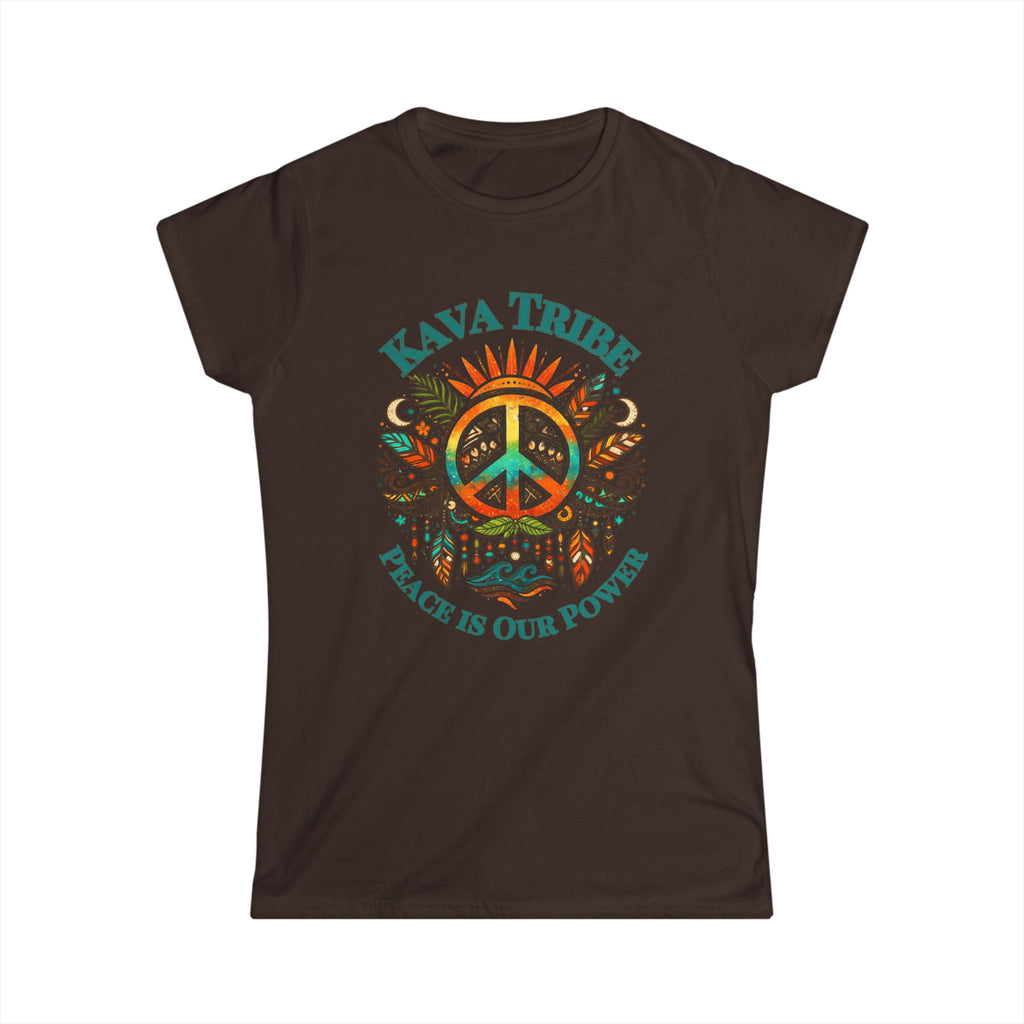 Kava Tribe Peace Graphic Tee — Women's Spiritual Boho T-Shirt