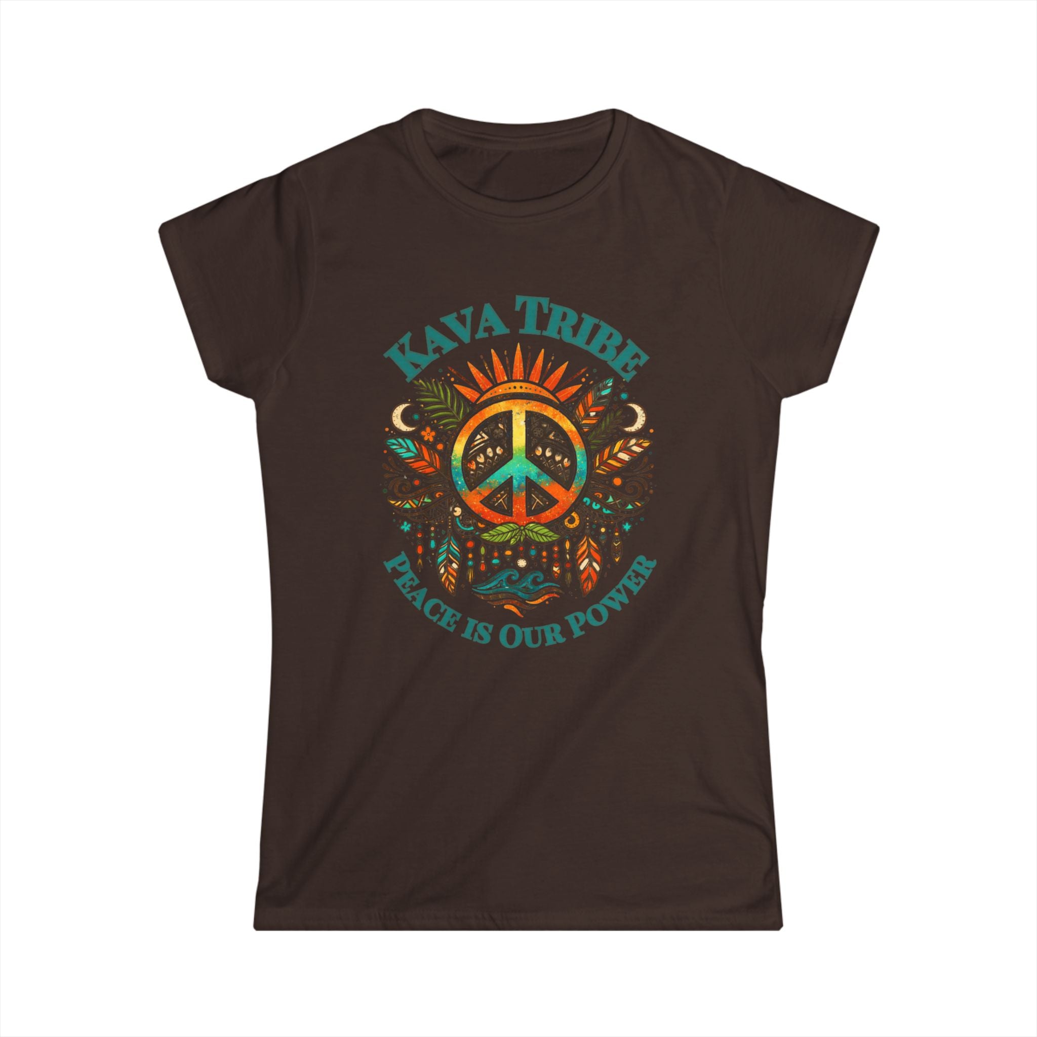 Kava Tribe Peace Graphic Tee — Women's Spiritual Boho T-Shirt