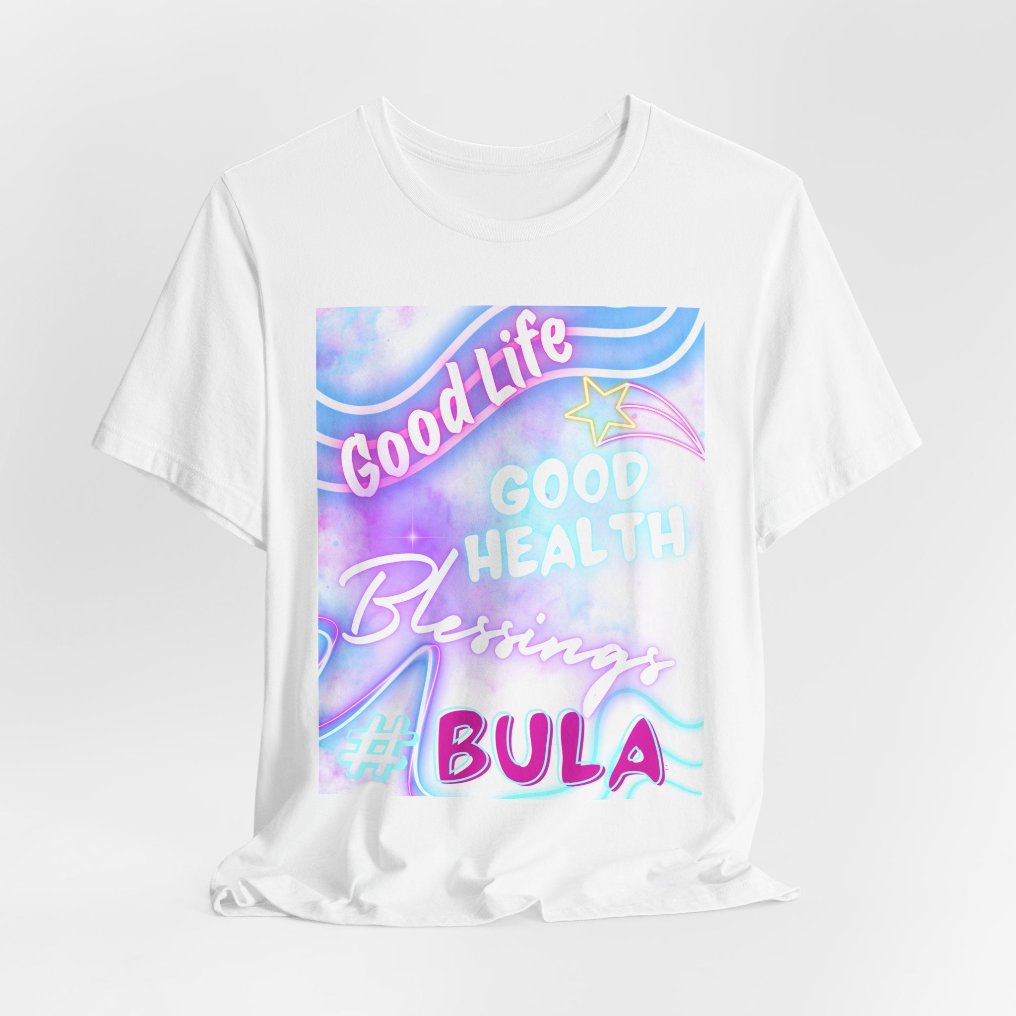 Good Life Good Health Blessings BULA Tee | Pastel Beach Vibes