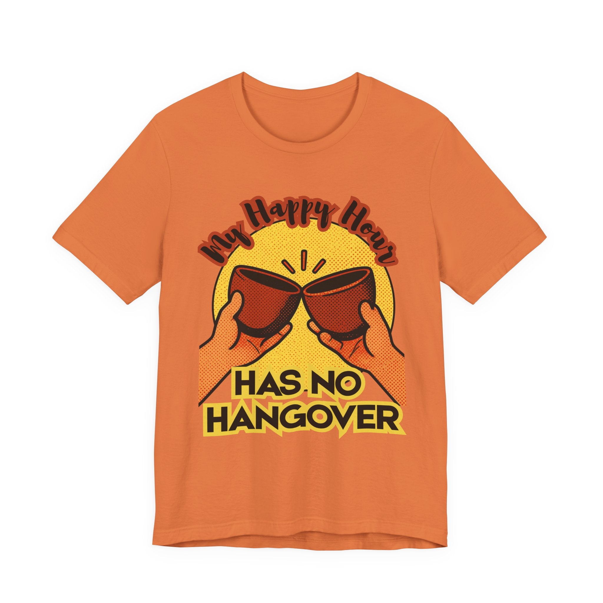 New Happy Hour Has No Hangover T-Shirt | Cheers Cocktail Graphic Tee
