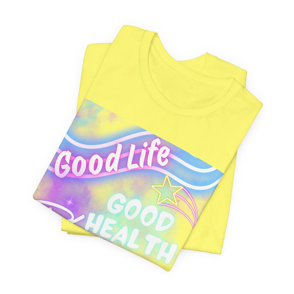Good Life Good Health Blessings BULA Tee | Pastel Beach Vibes
