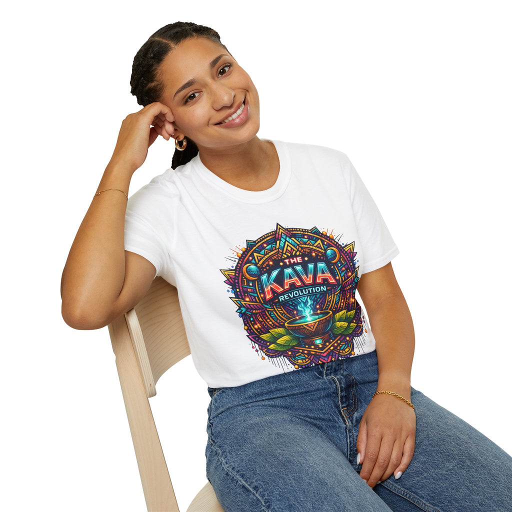 Kava Revolution T-Shirt — Psychedelic Tribal Kava Cup Design