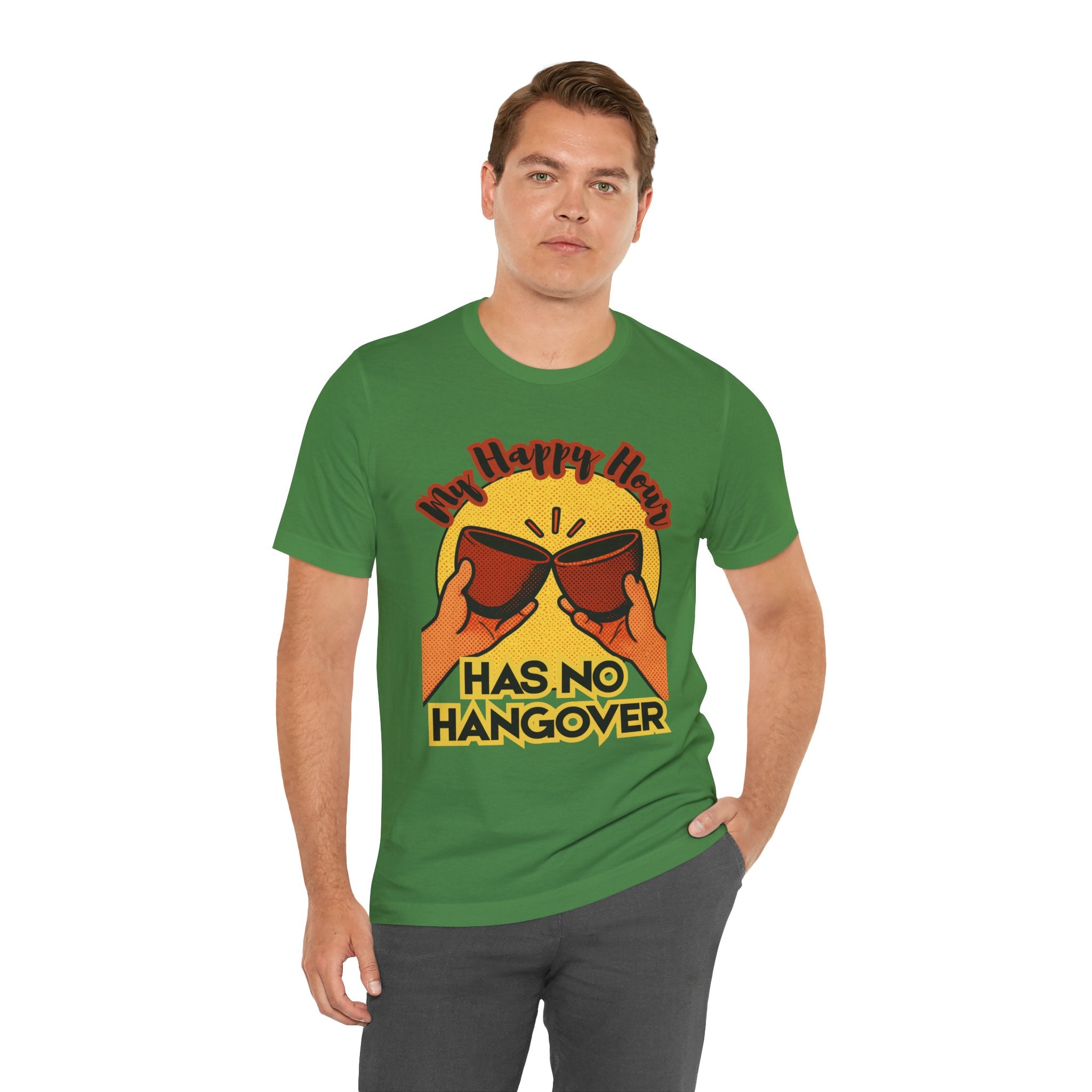 New Happy Hour Has No Hangover T-Shirt | Cheers Cocktail Graphic Tee