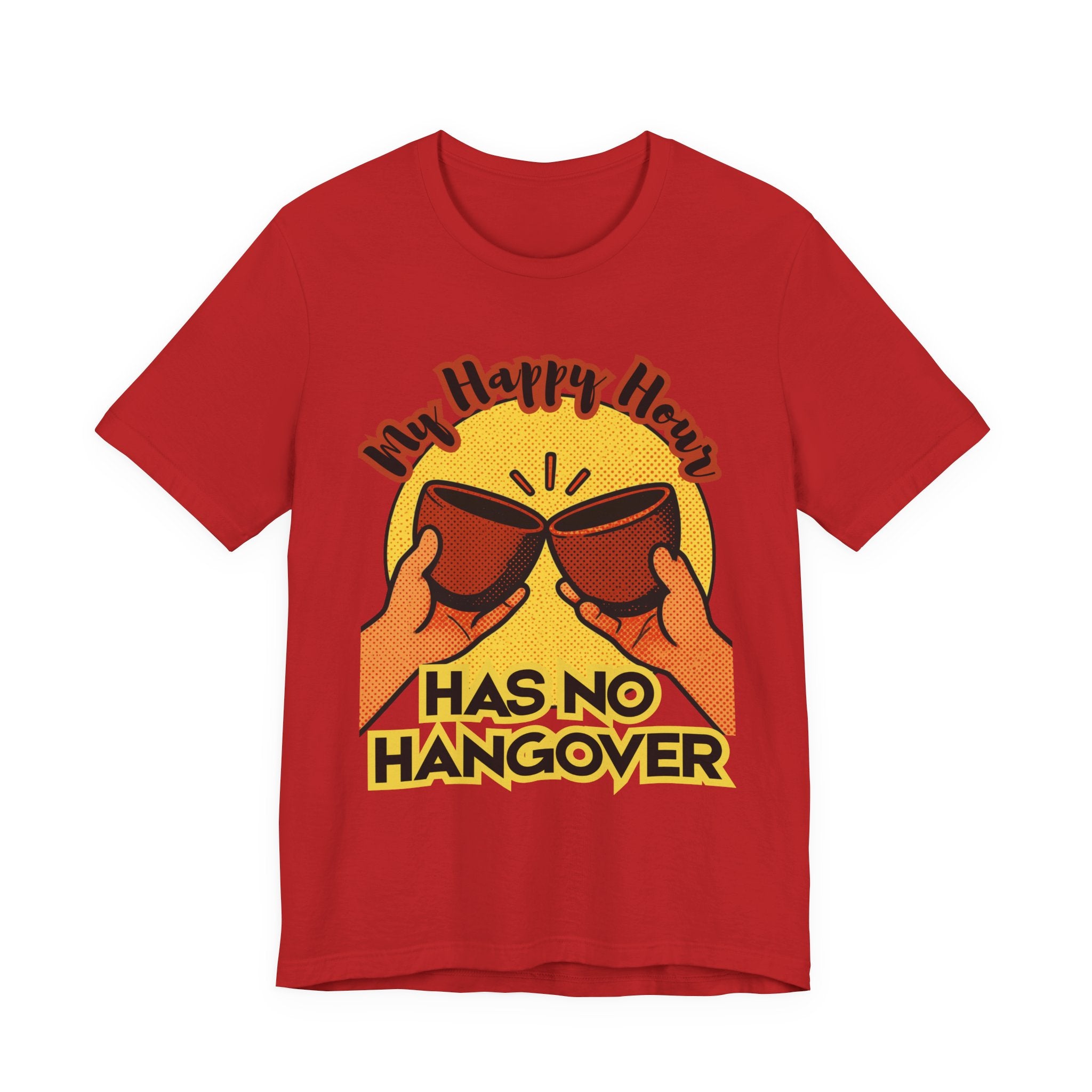 New Happy Hour Has No Hangover T-Shirt | Cheers Cocktail Graphic Tee