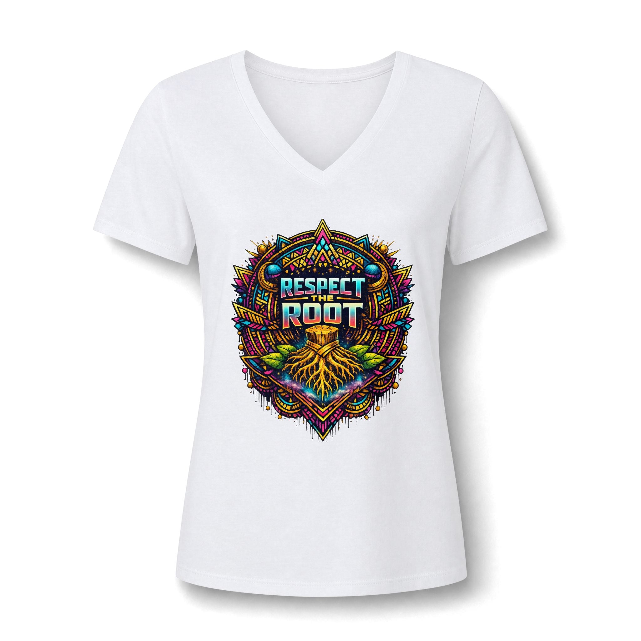 Respect the Root V-Neck Tee