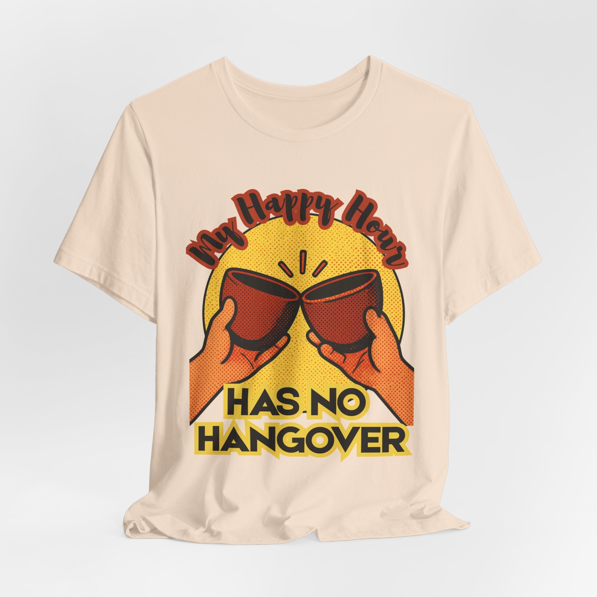 New Happy Hour Has No Hangover T-Shirt | Cheers Cocktail Graphic Tee