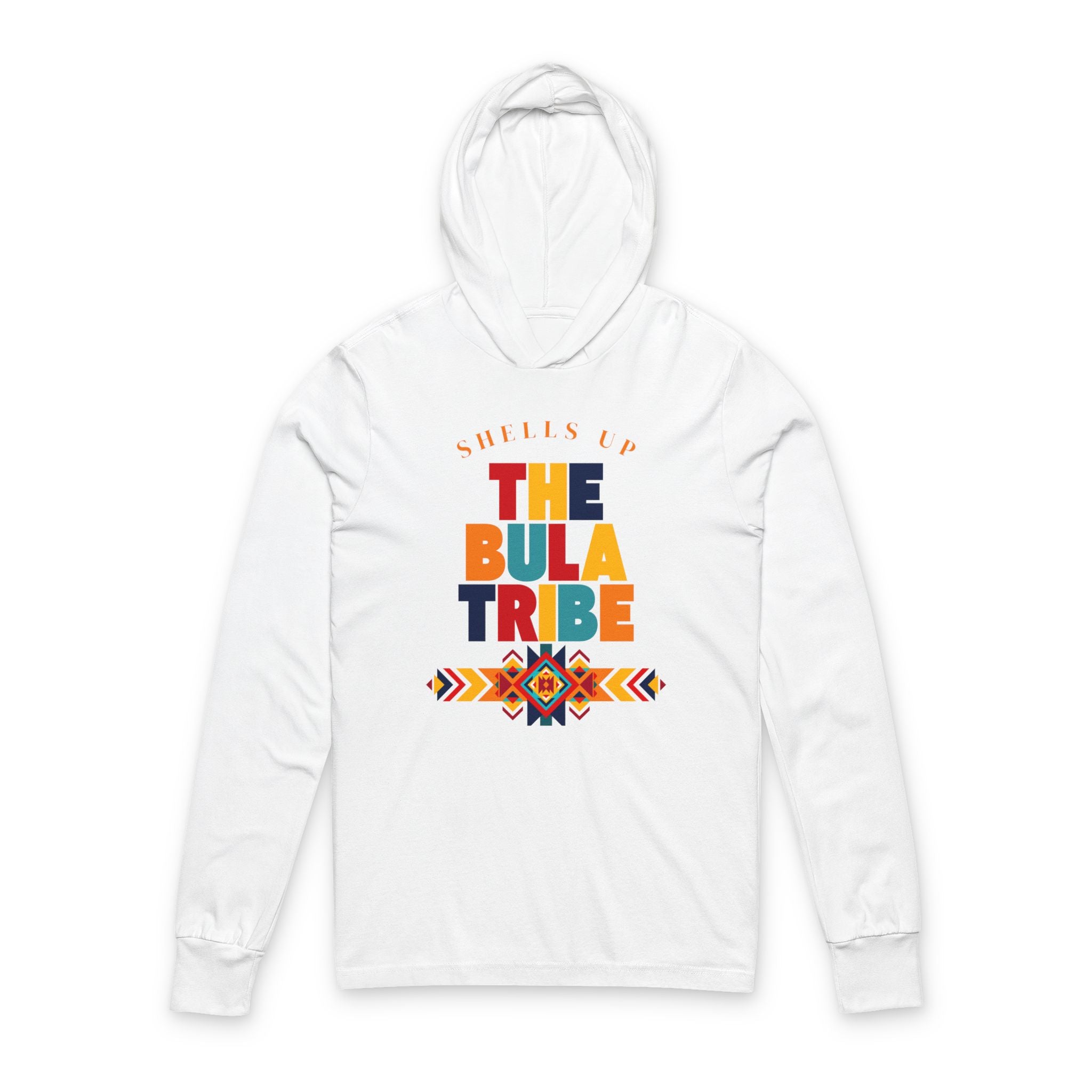 The Bula Tribe Hooded Tee | Tropical Island Vibes, Colorful Tribal Design