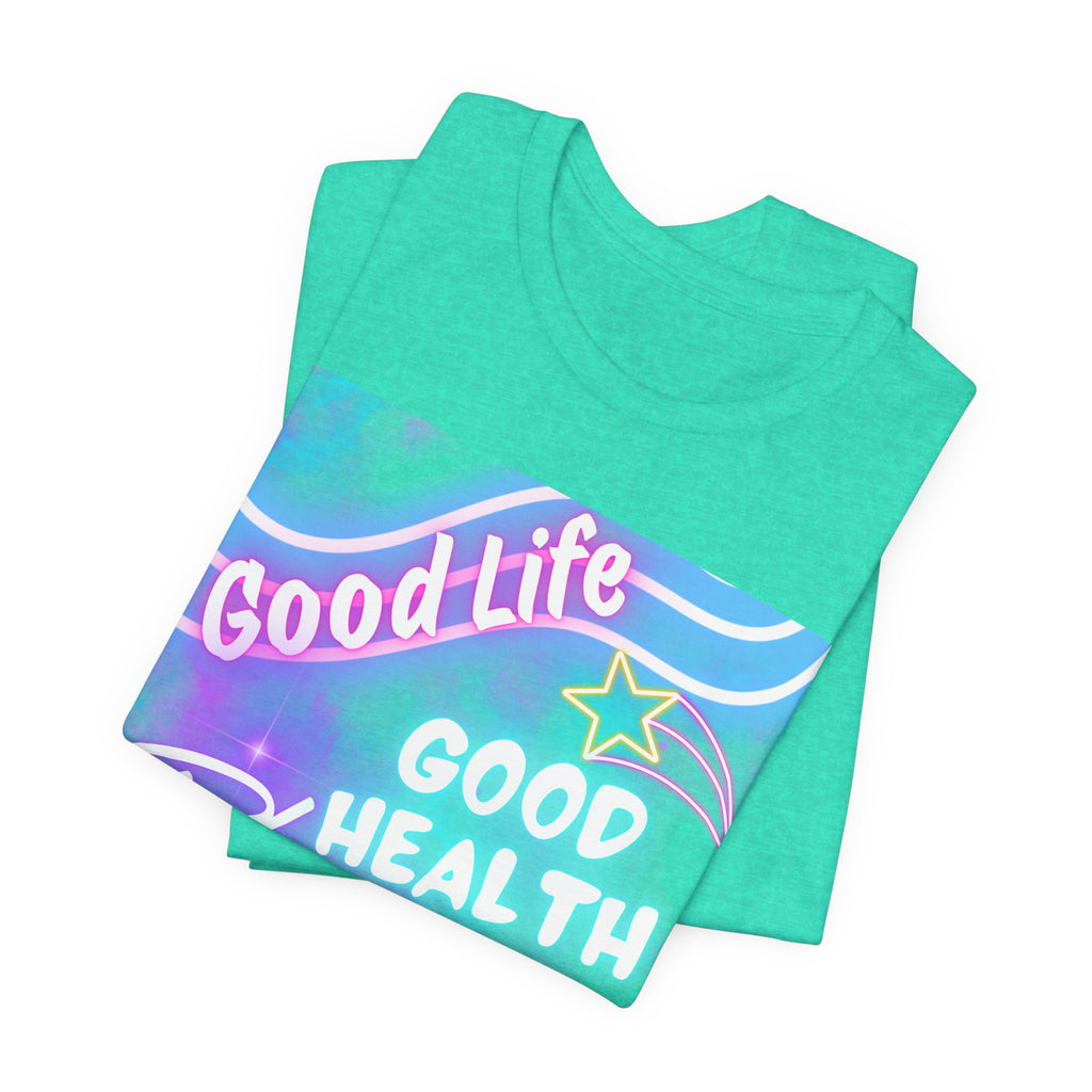 Good Life Good Health Blessings BULA Tee | Pastel Beach Vibes