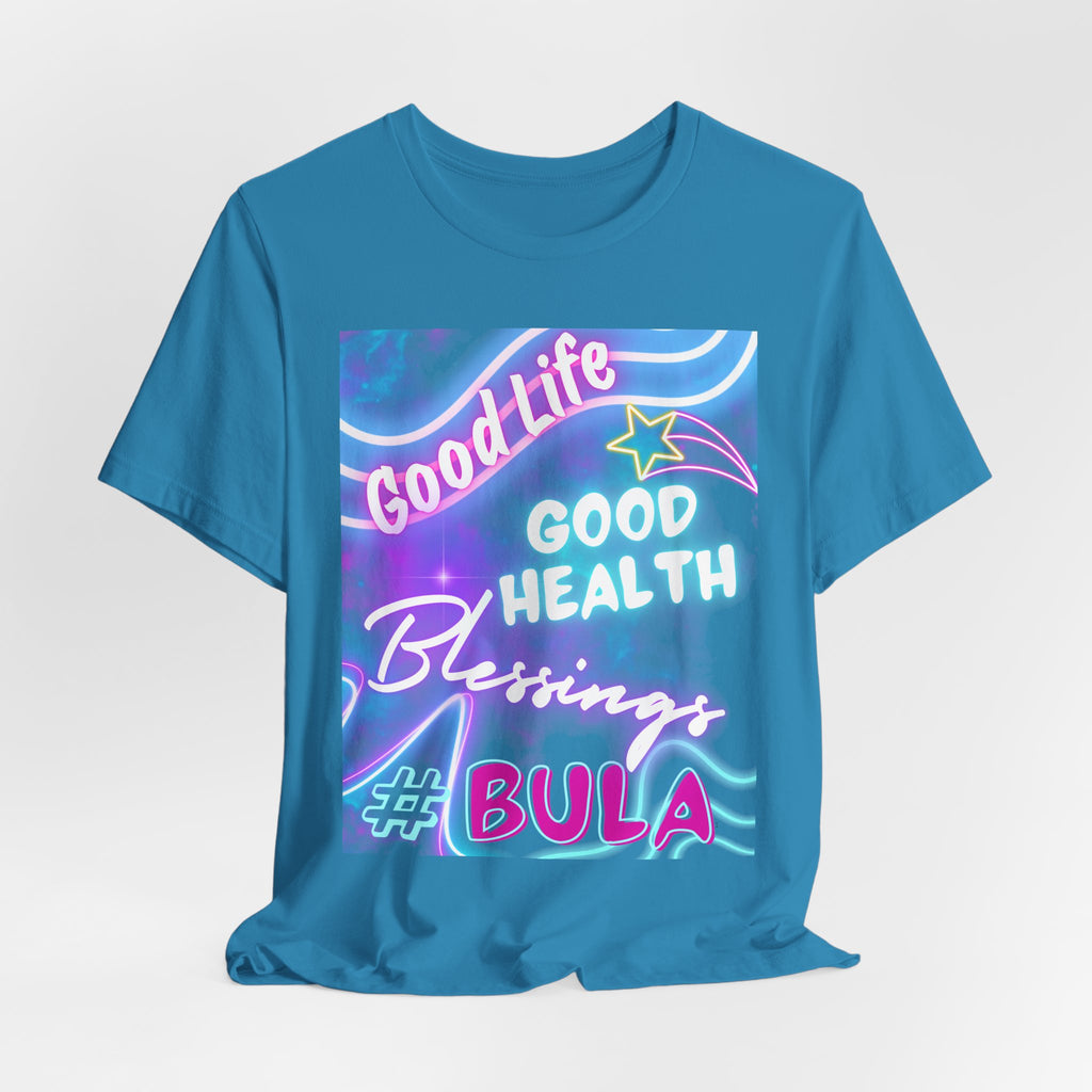 Good Life Good Health Blessings BULA Tee | Pastel Beach Vibes