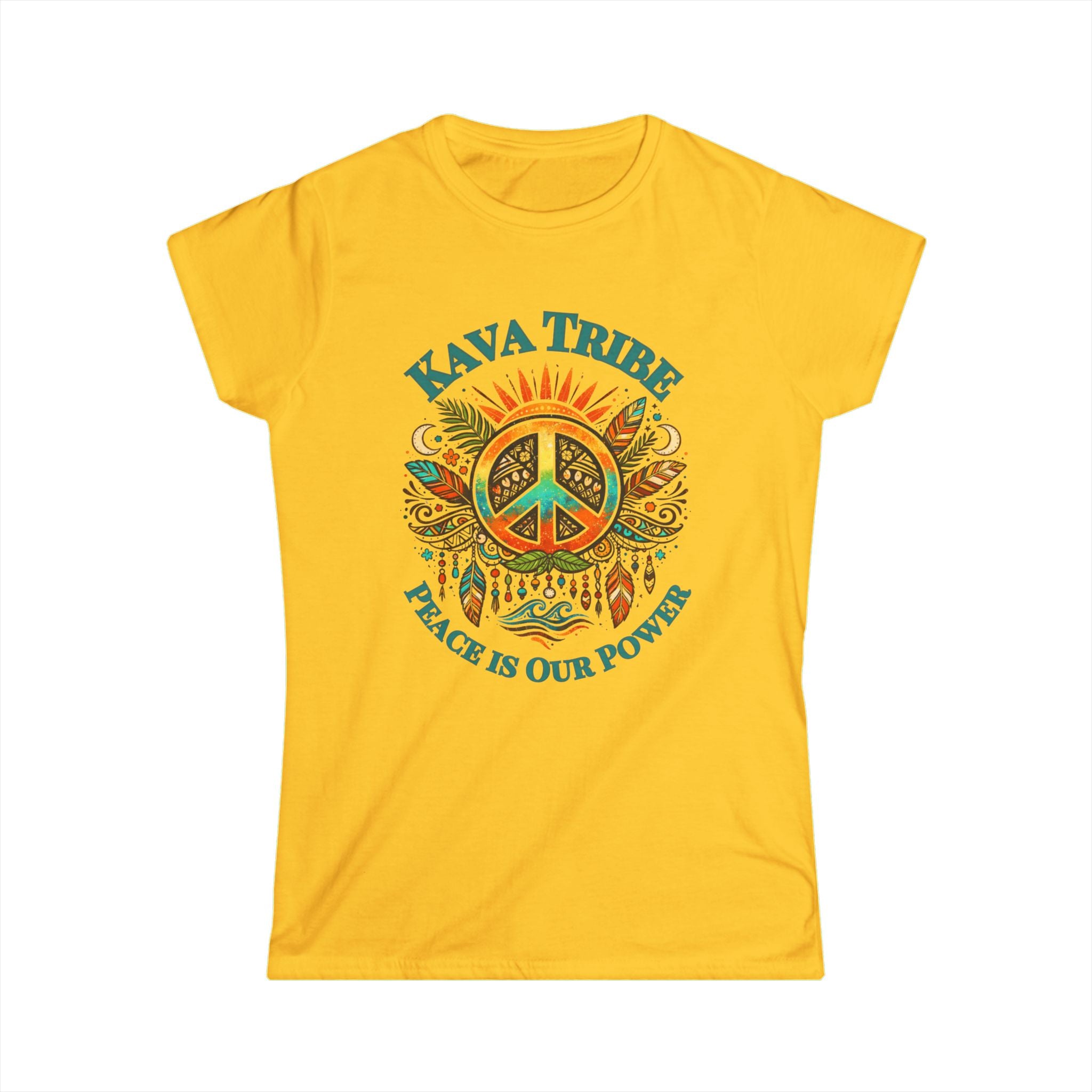Kava Tribe Peace Graphic Tee — Women's Spiritual Boho T-Shirt