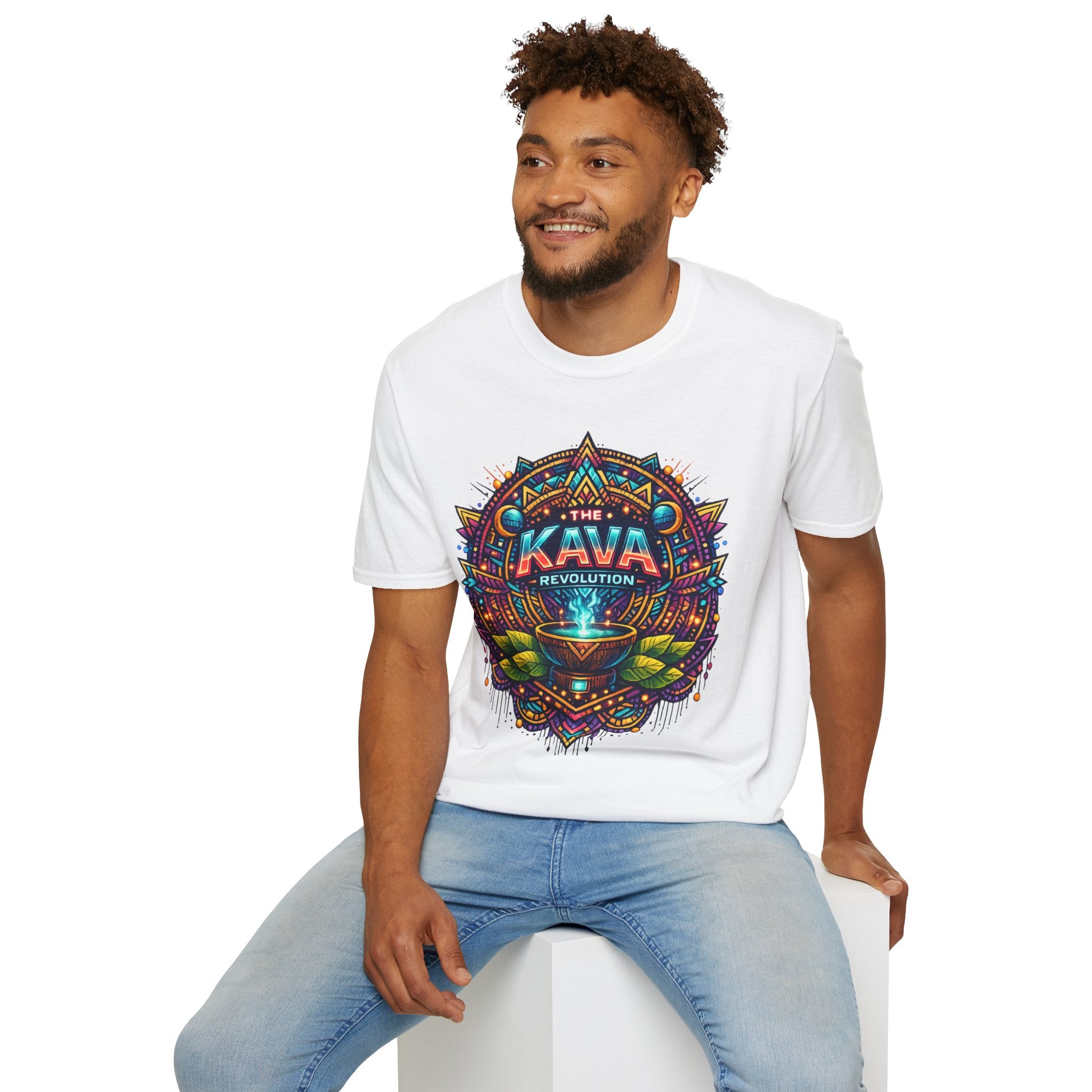 Kava Revolution T-Shirt — Psychedelic Tribal Kava Cup Design