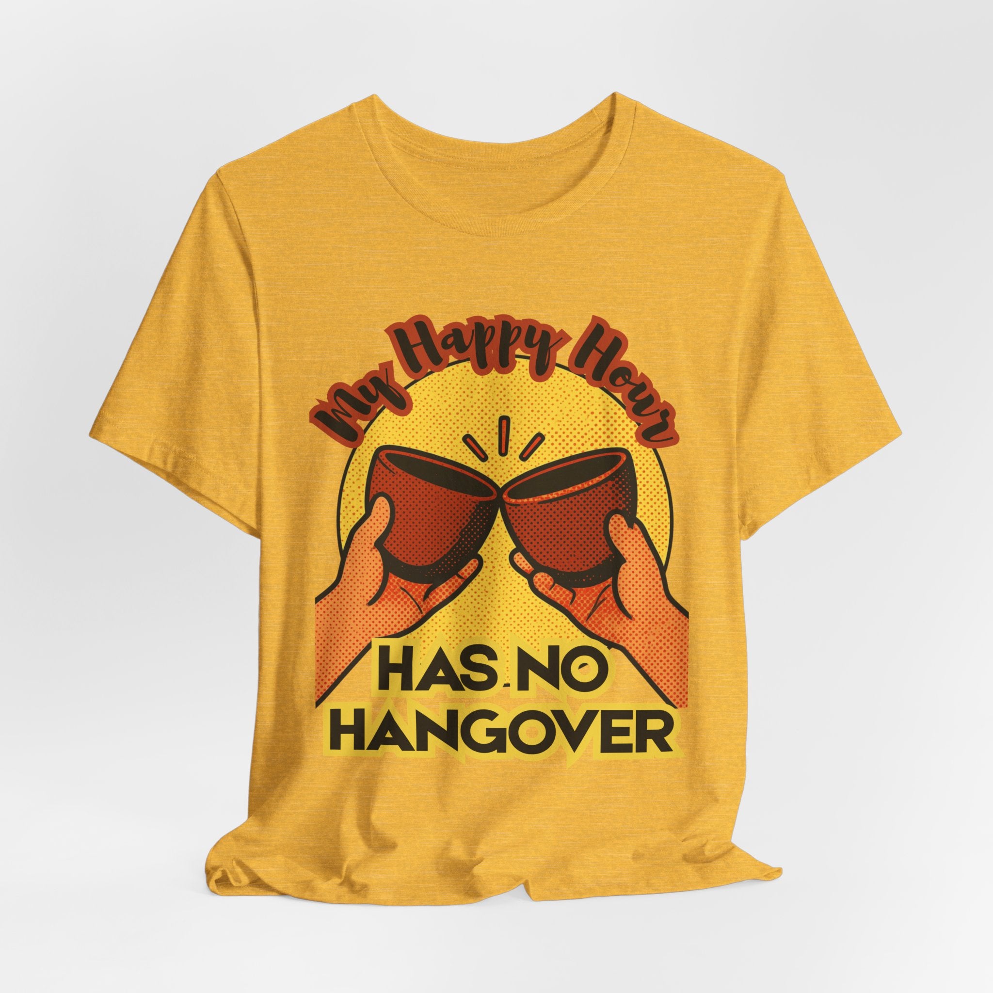 New Happy Hour Has No Hangover T-Shirt | Cheers Cocktail Graphic Tee