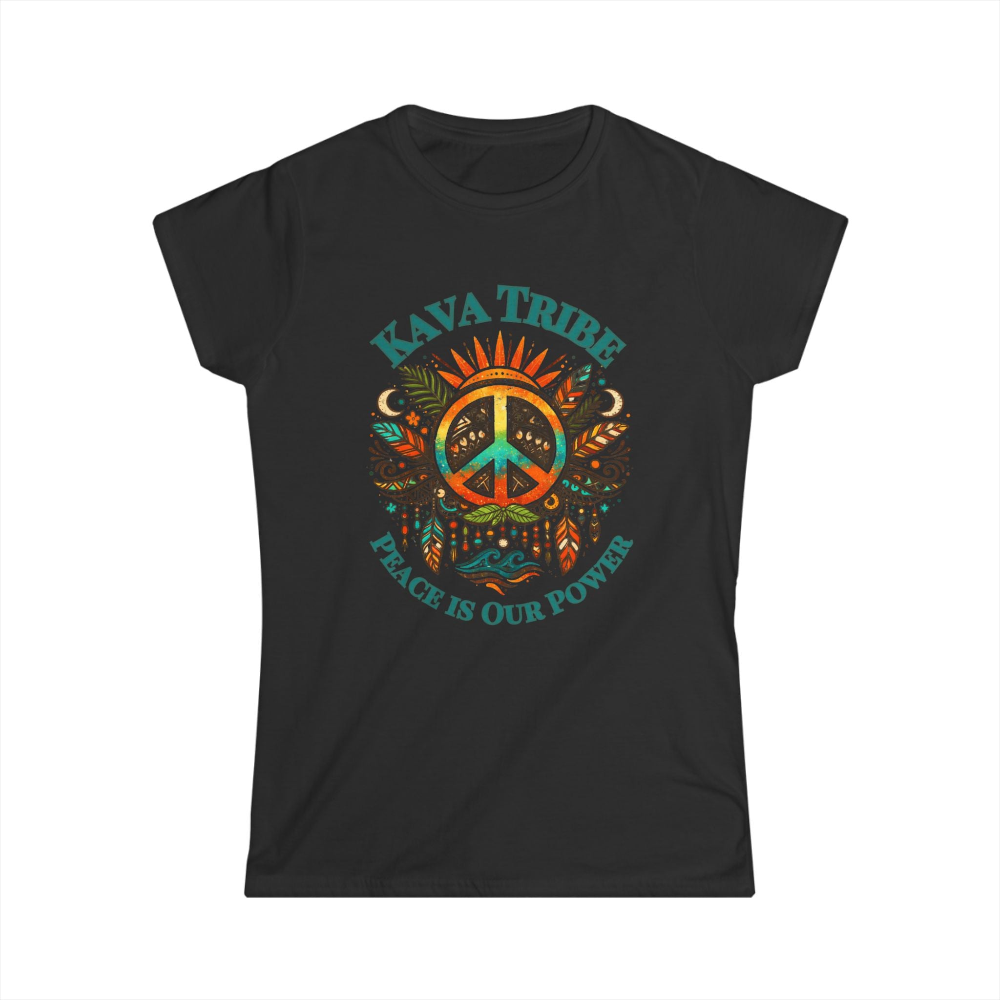 Kava Tribe Peace Graphic Tee — Women's Spiritual Boho T-Shirt