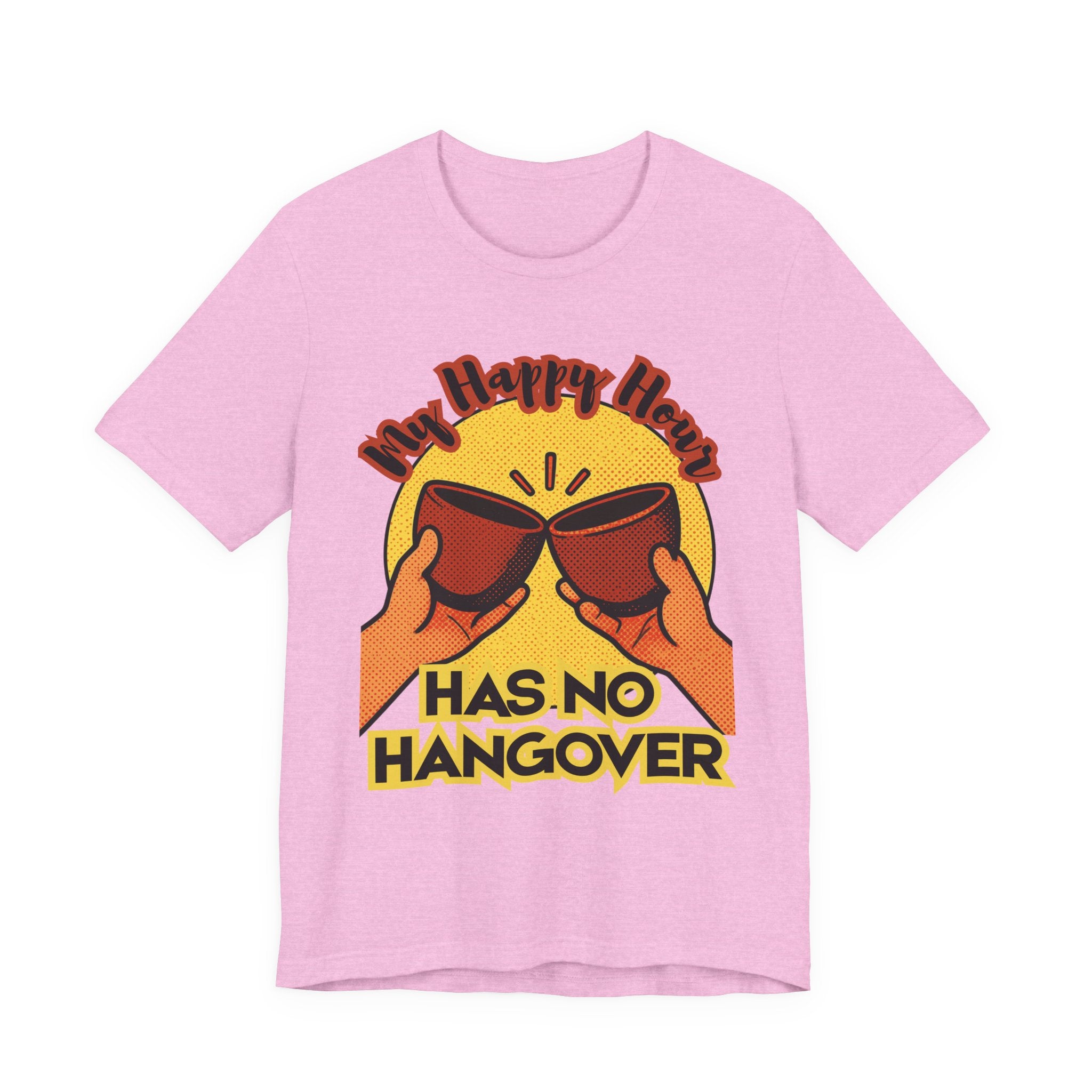 New Happy Hour Has No Hangover T-Shirt | Cheers Cocktail Graphic Tee