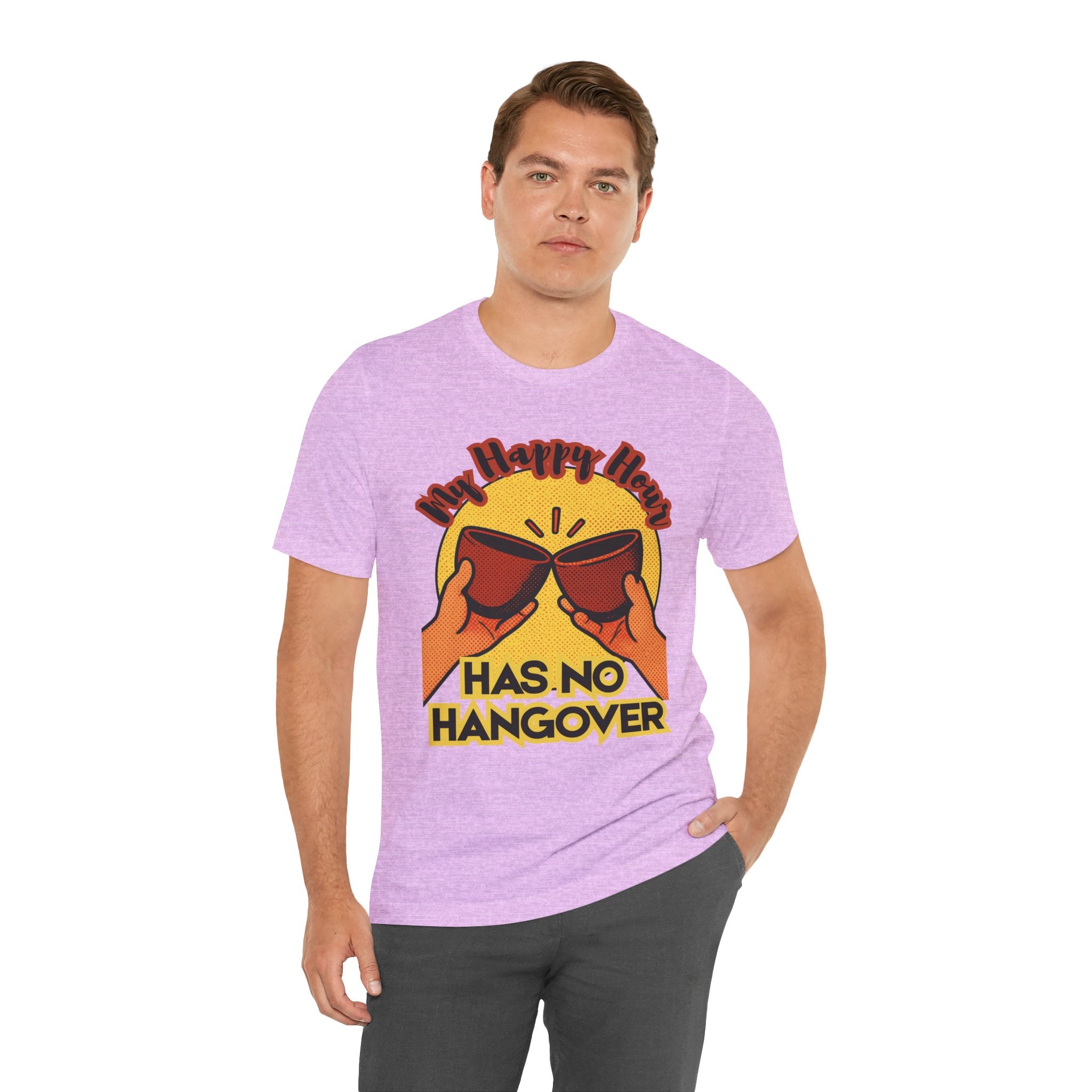 New Happy Hour Has No Hangover T-Shirt | Cheers Cocktail Graphic Tee