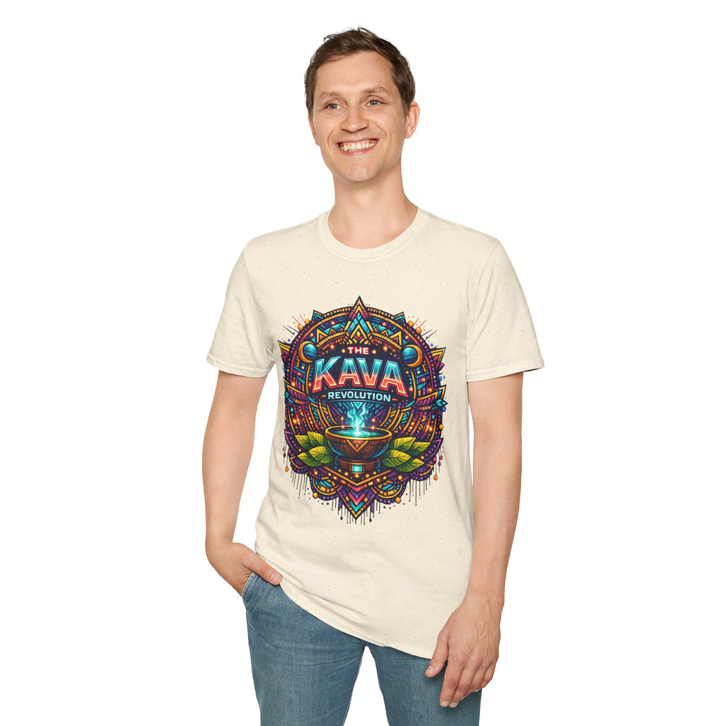 Kava Revolution T-Shirt — Psychedelic Tribal Kava Cup Design