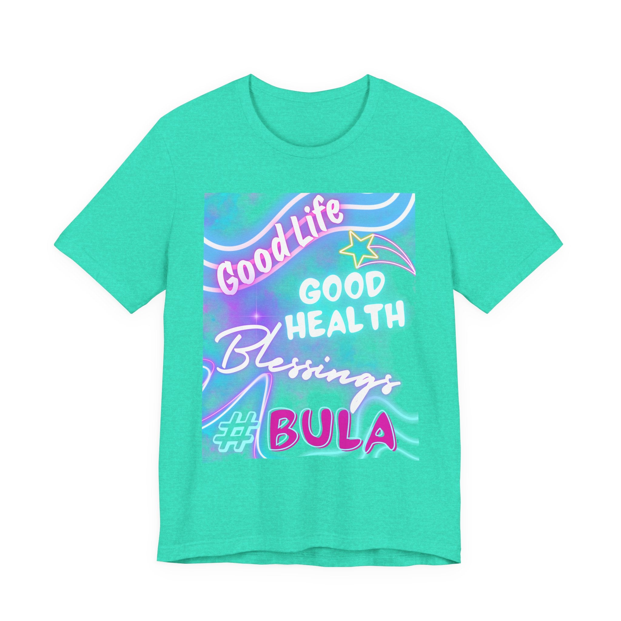 Good Life Good Health Blessings BULA Tee | Pastel Beach Vibes