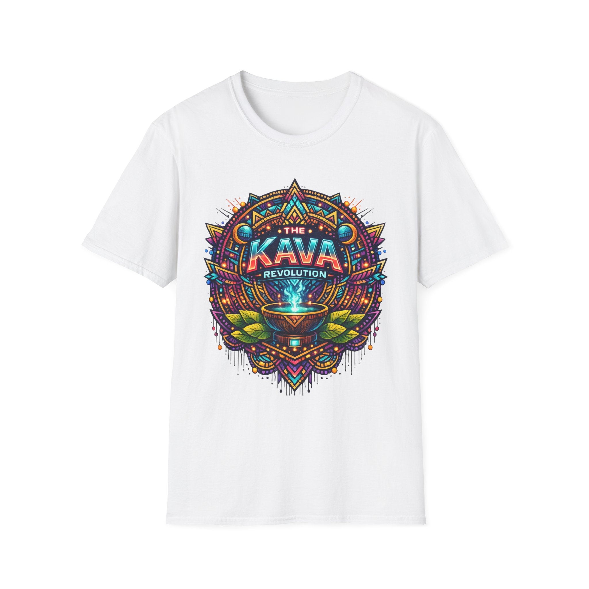 Kava Revolution T-Shirt — Psychedelic Tribal Kava Cup Design