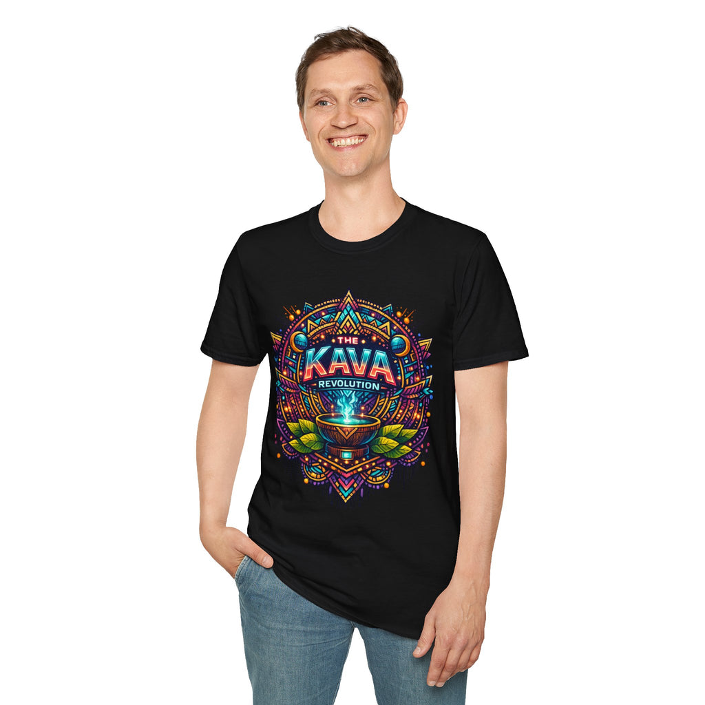 Kava Revolution T-Shirt — Psychedelic Tribal Kava Cup Design