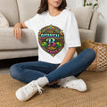 Botanical Tribe T-Shirt — Colorful Floral Badge Tee